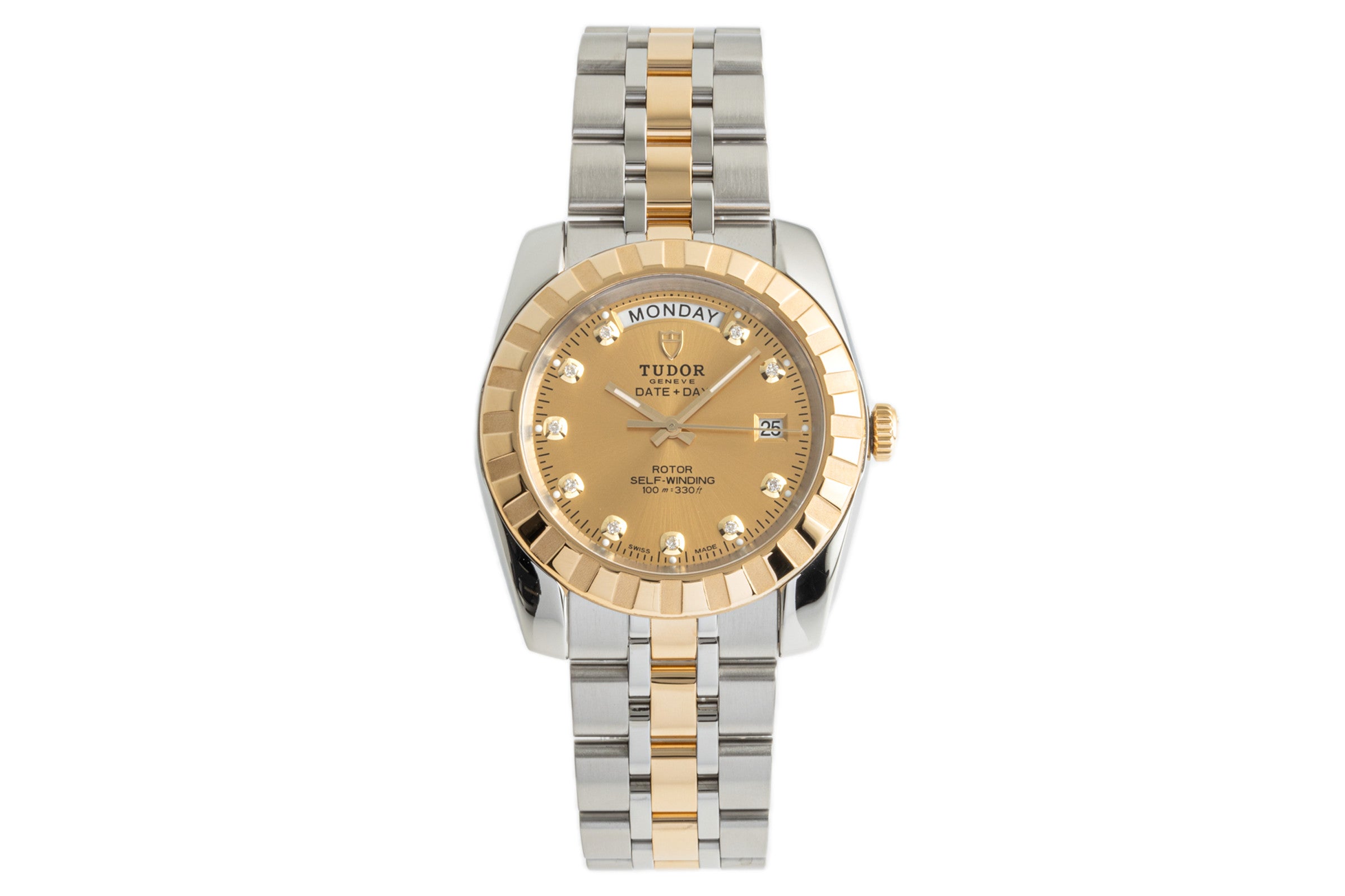 Tudor Date-Day acciaio / oro automatismo orologio da uomo 23013  [2304974]