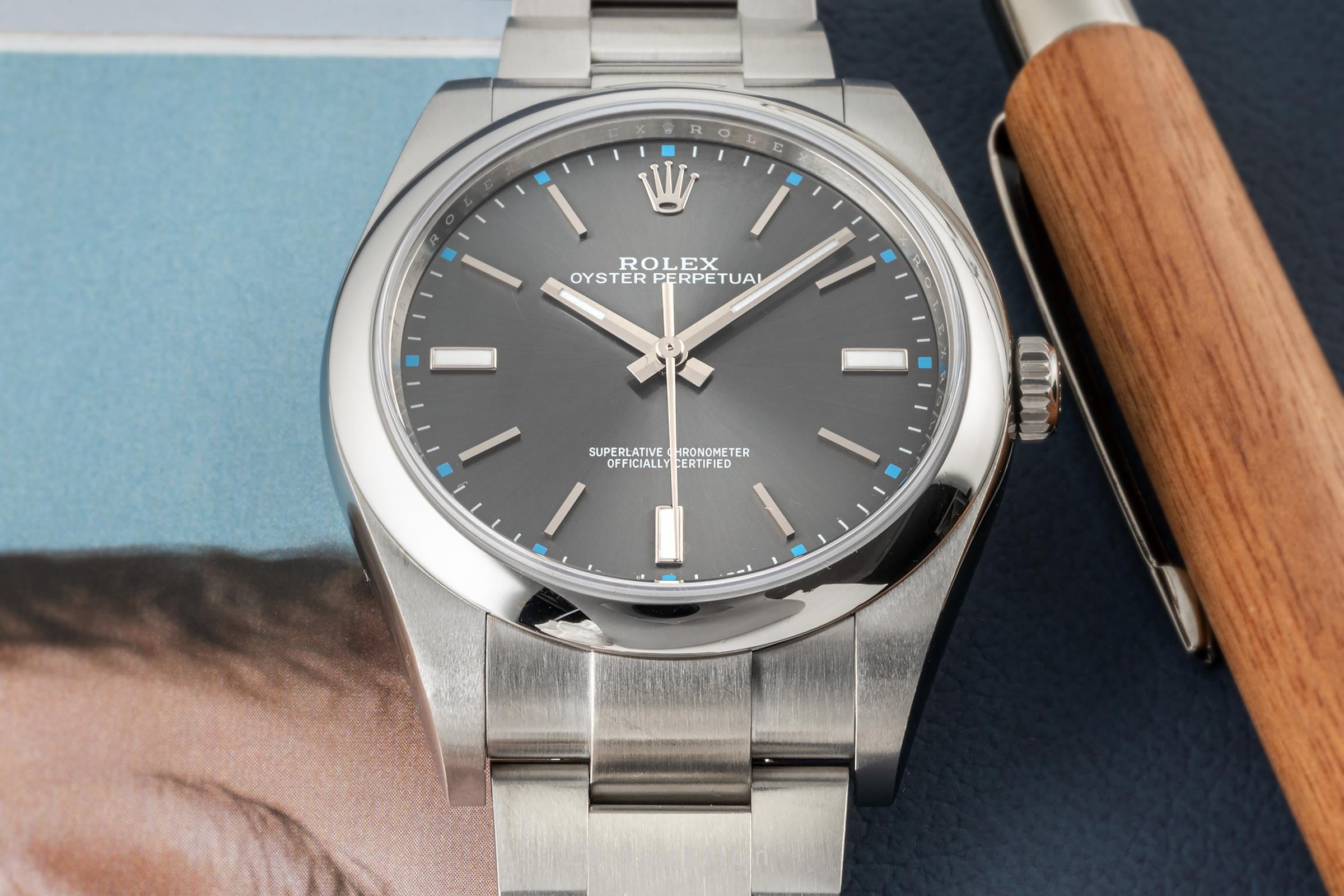 Rolex Oyster Perpetual acciaio automatismo orologio da uomo 114300  [2304977]