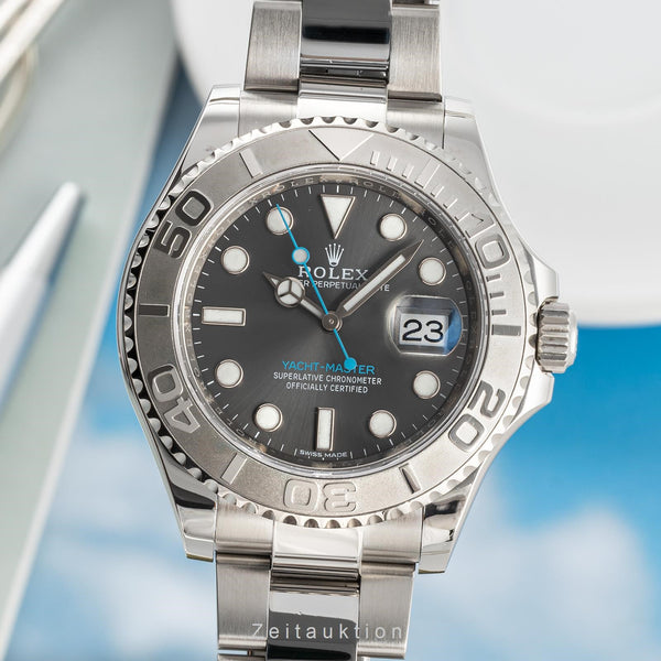Rolex Yacht-Master 40 Rhodium Oyster Stahl / Platin Automatik Herren Ref. 116622 [2304980]