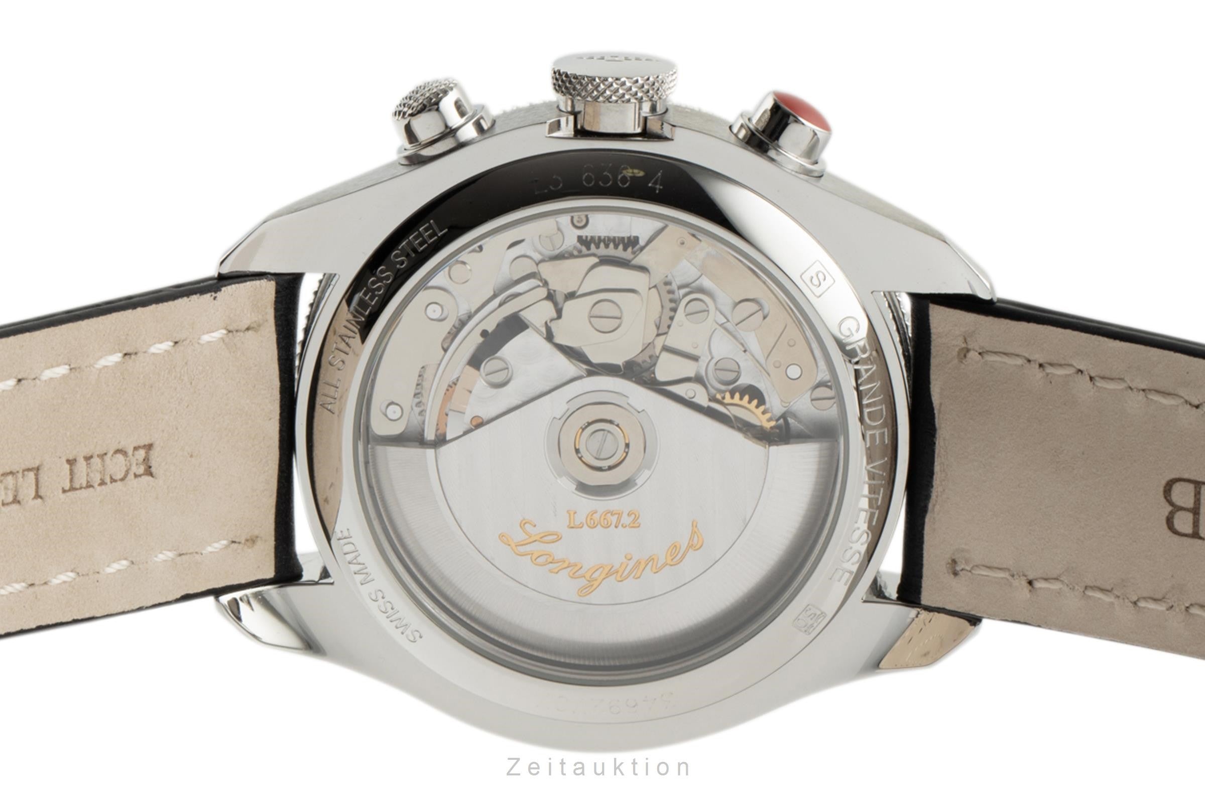 Longines Grande Vitesse Chronograph Automatik Edelstahl Herrenuhr Ref. L3.636.4  [2305013]