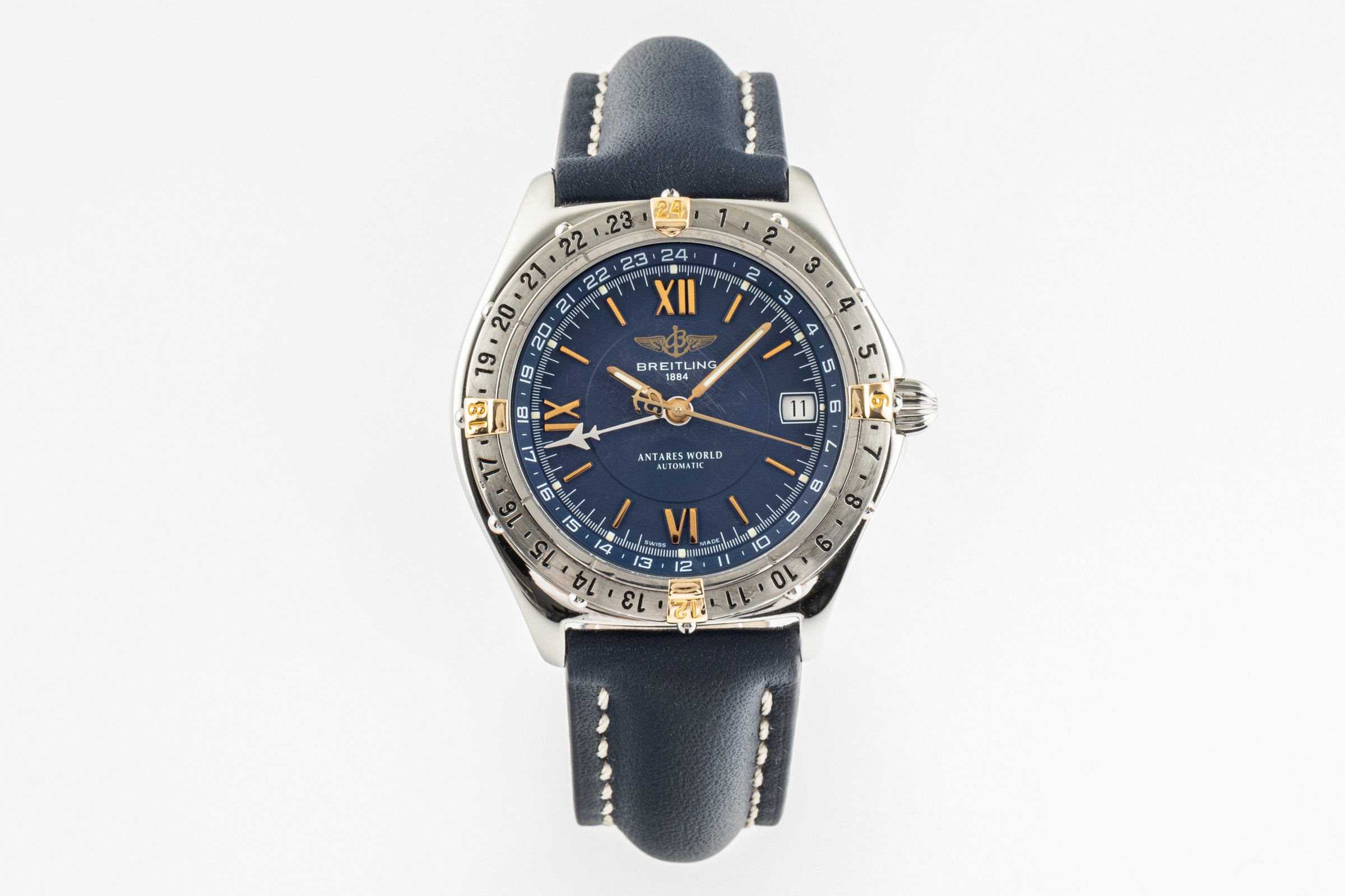 Breitling Antares steel / gold automatic men's watch B32047.1  [2305014]