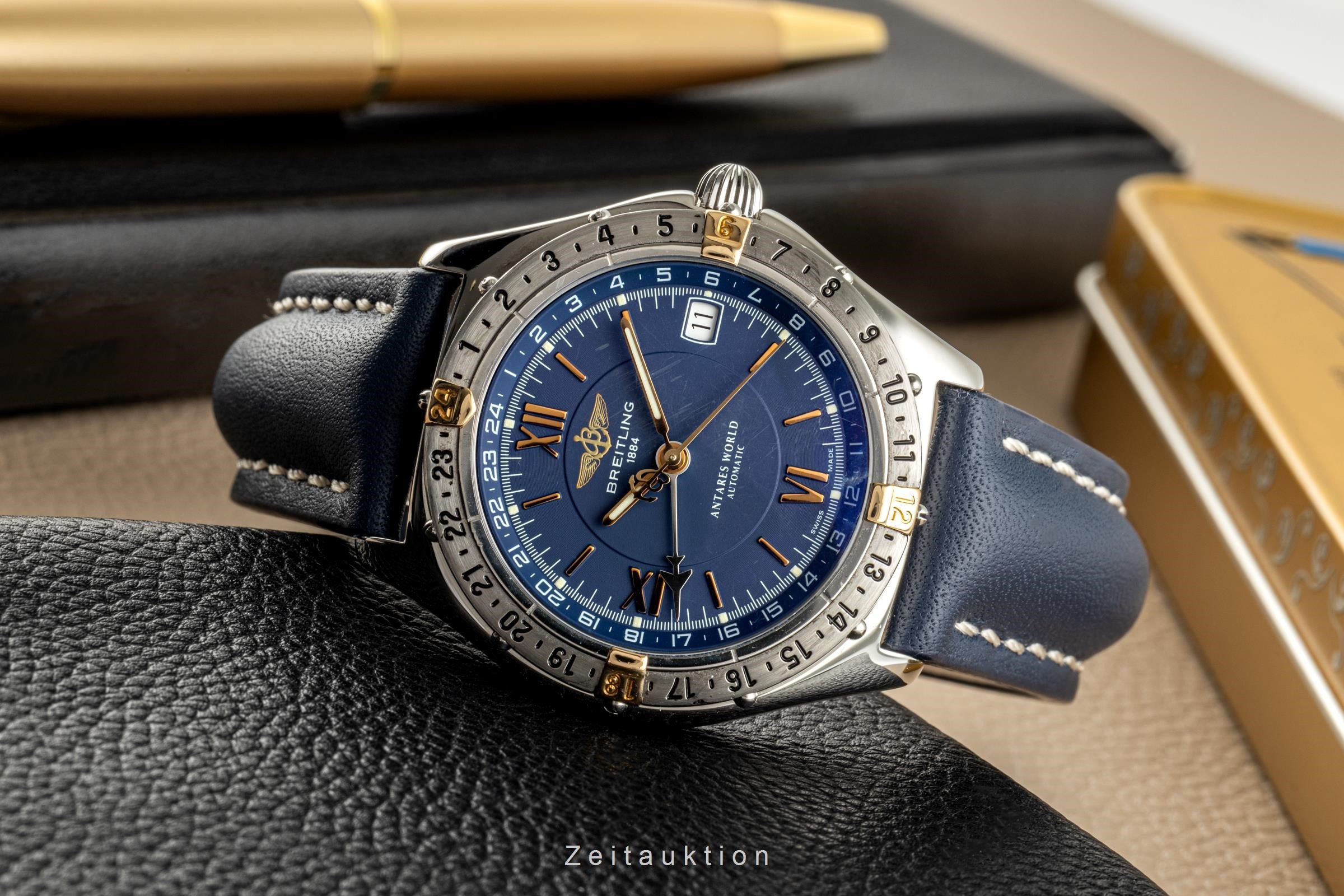 Breitling Antares steel / gold automatic men's watch B32047.1  [2305014]