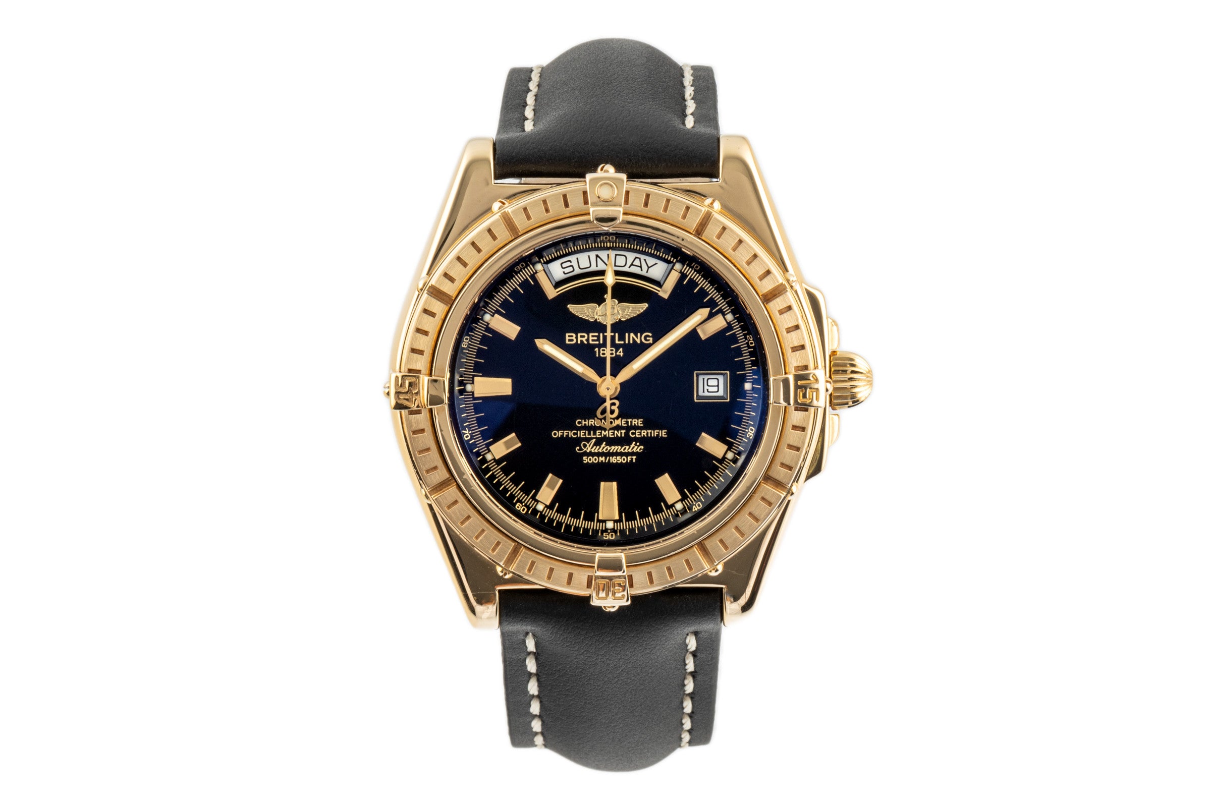 Breitling Headwind oro 18 ct automatismo orologio da uomo K45355 LP: 25000EUR  [2305015]