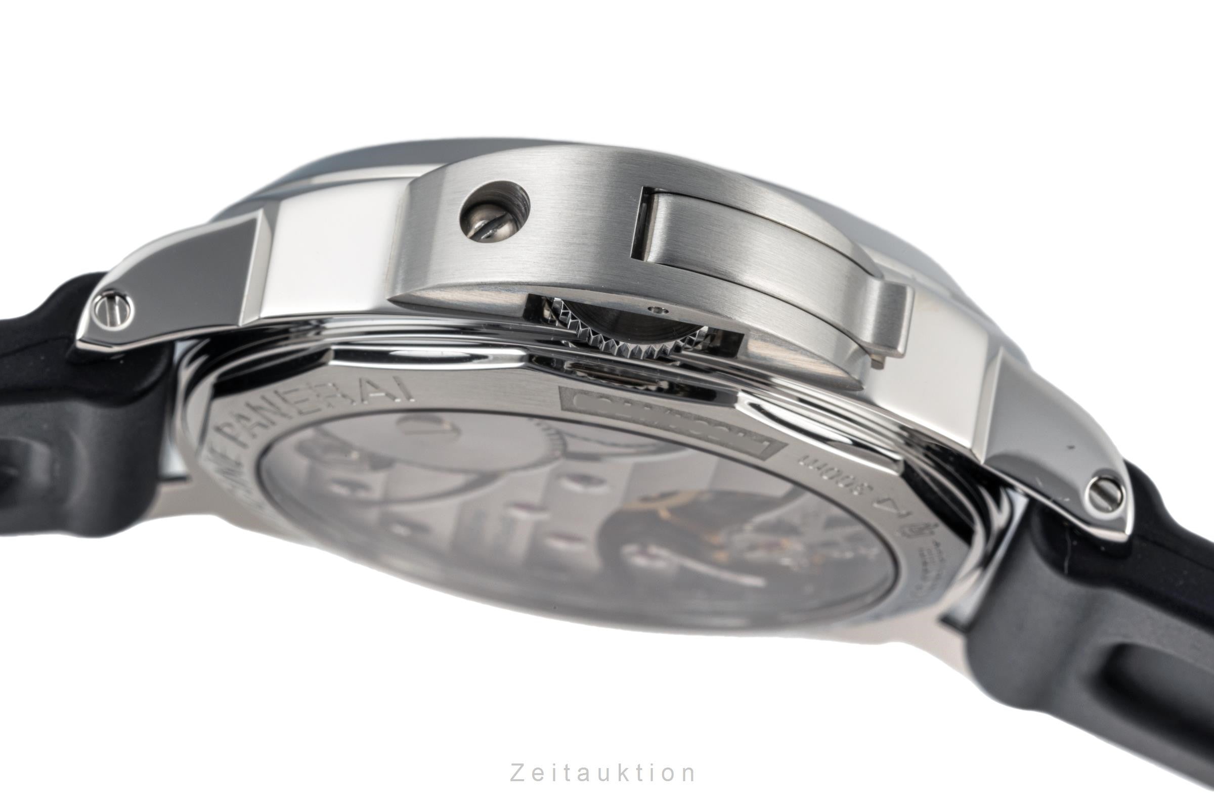 Panerai Luminor Marina acero cuerda manual reloj para caballeros PAM00111 LP: 6200EUR  [2305044]