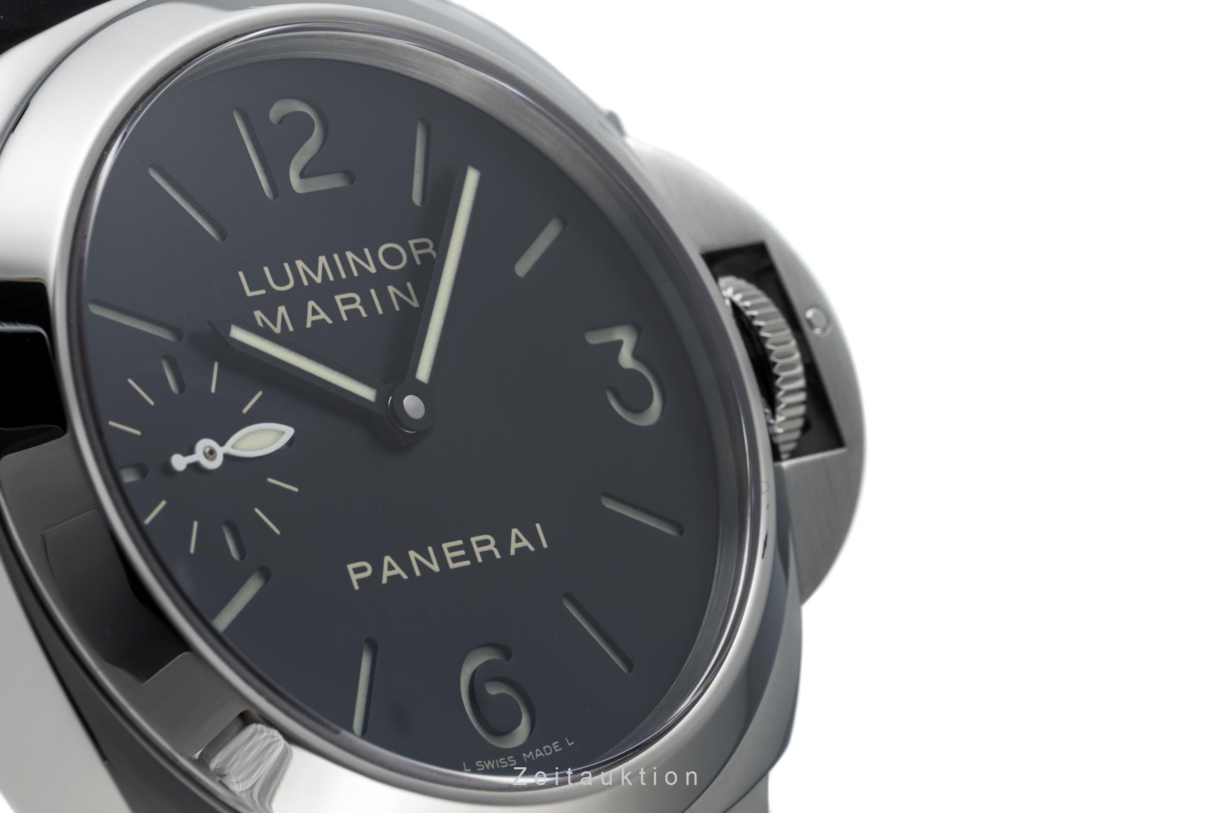 Panerai Luminor Marina acero cuerda manual reloj para caballeros PAM00111 LP: 6200EUR  [2305044]