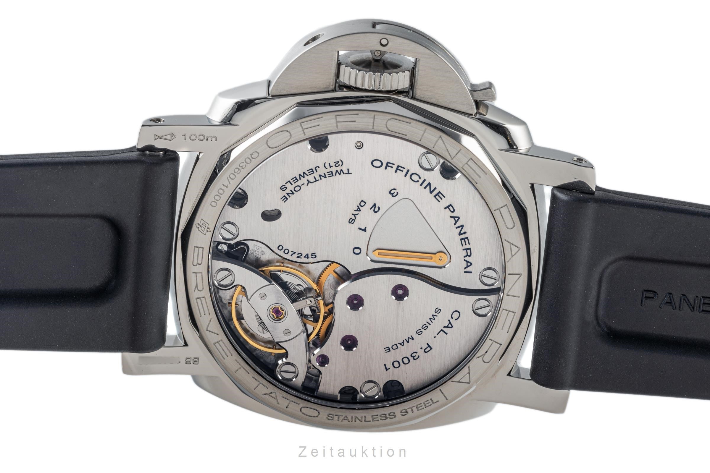 Panerai Luminor Marina acero cuerda manual reloj para caballeros PAM00422  [2305046]