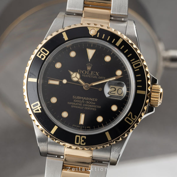 Rolex Submariner acciaio / oro automatismo orologio da uomo 16803 LP: 15350EUR  [2305096]