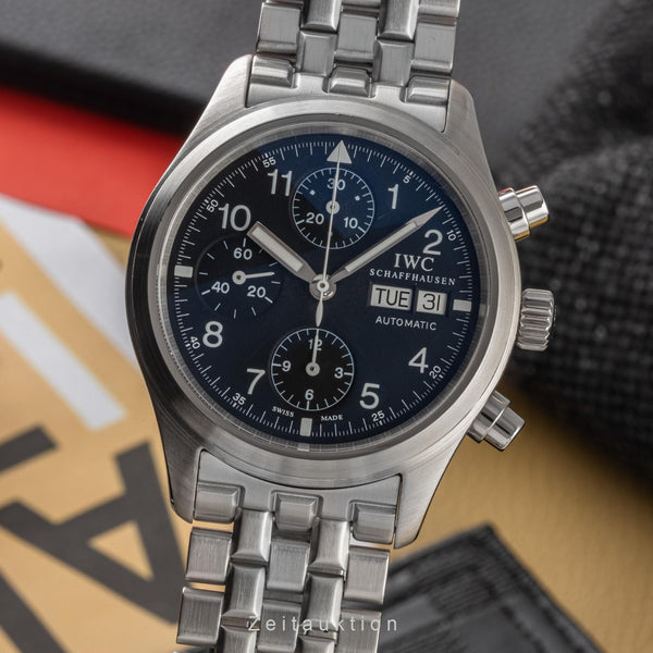 IWC Fliegerchronograph cronografo acciaio automatismo orologio da uomo IW370603 LP: 9300EUR  [2305121]