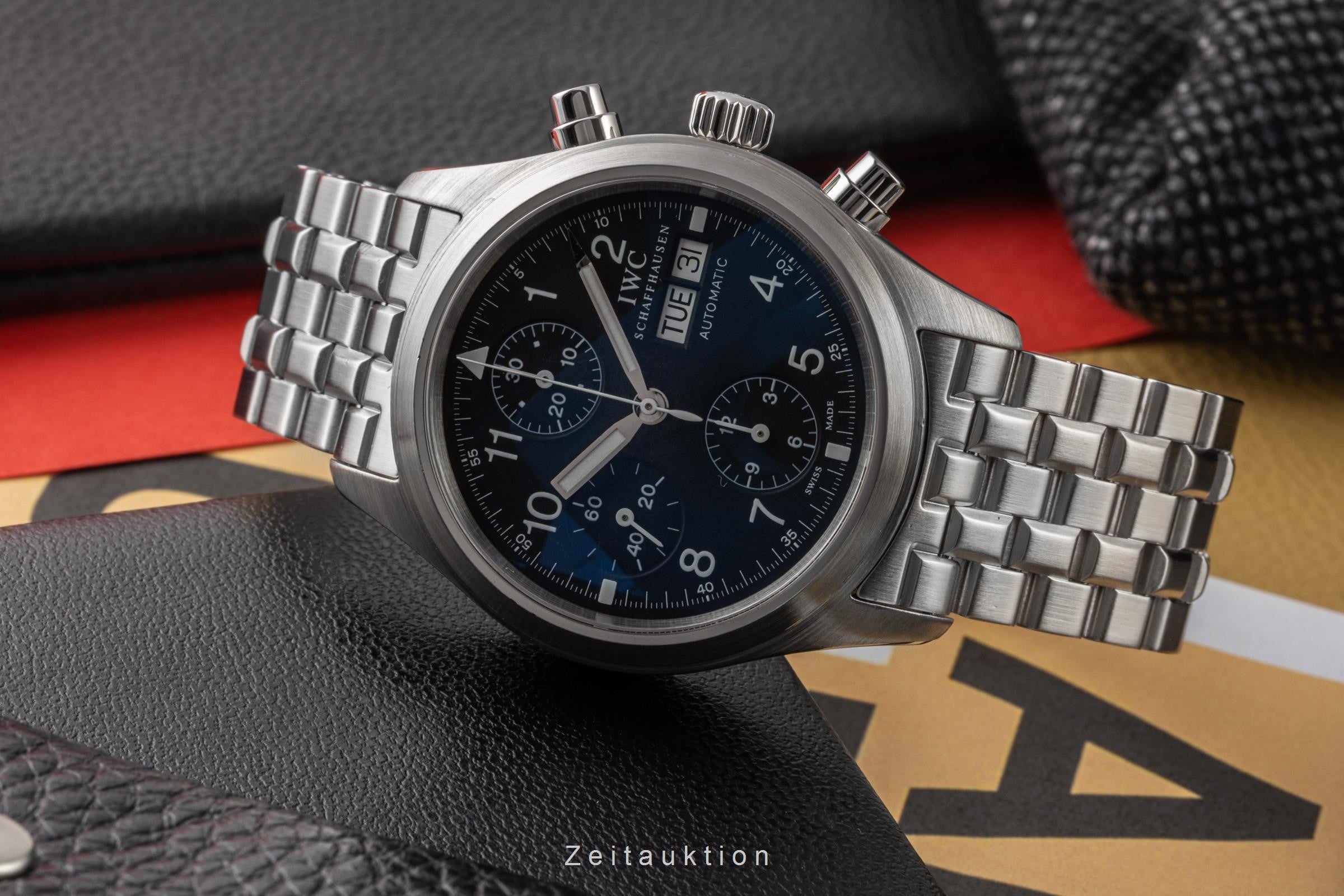 IWC Fliegerchronograph cronografo acciaio automatismo orologio da uomo IW370603 LP: 9300EUR  [2305121]