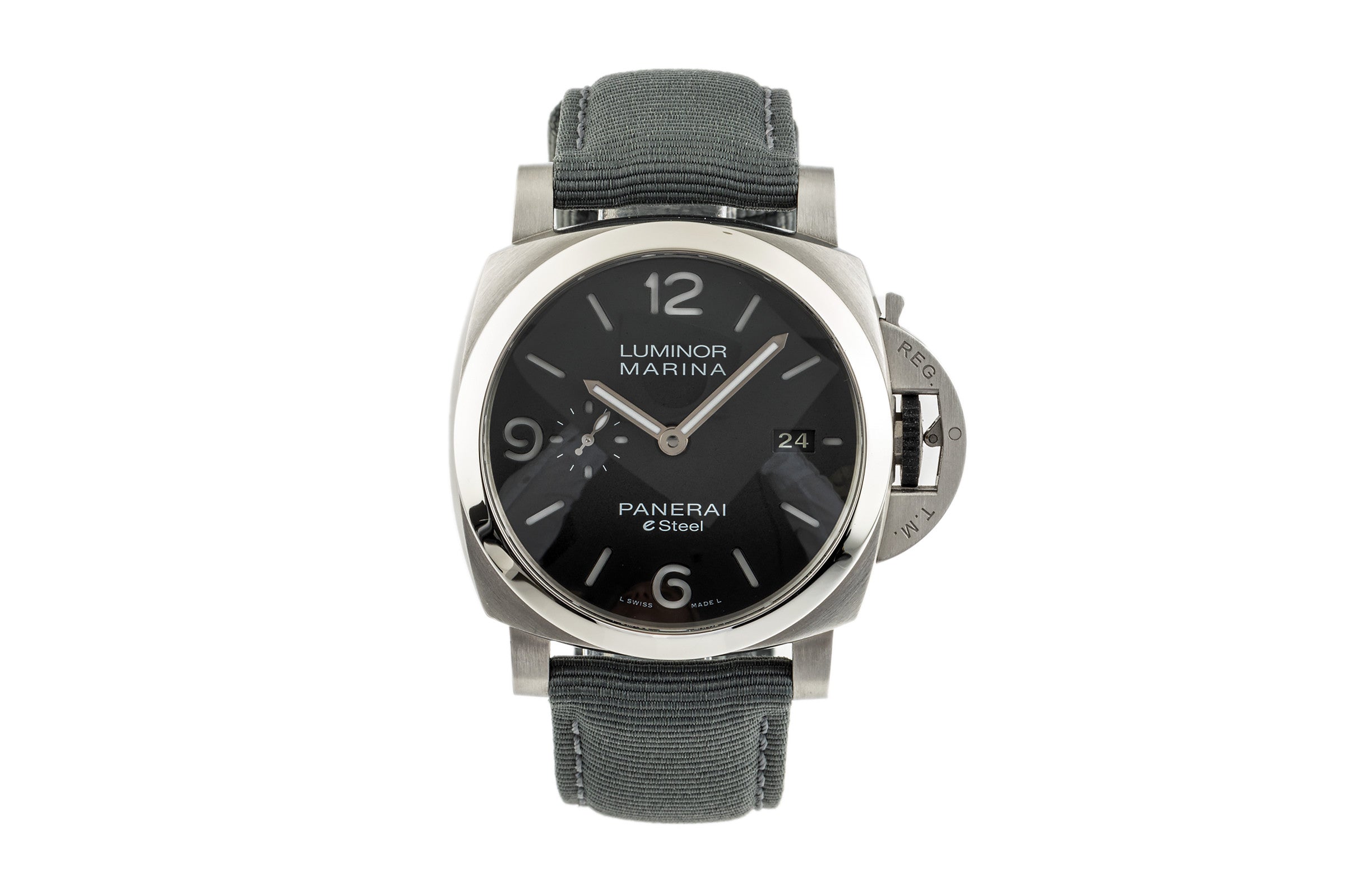 Panerai Luminor Marina acero automático reloj para caballeros PAM01358 LP: 9600EUR  [2305148]