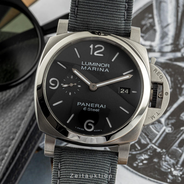 Panerai Luminor Marina acero automático reloj para caballeros PAM01358 LP: 9600EUR  [2305148]