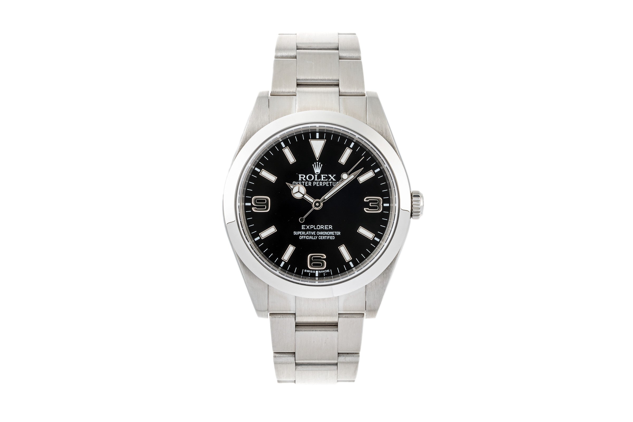 Rolex Explorer 39 Oyster Edelstahl Automatik Herrenuhr Ref. 214270 [2305161]