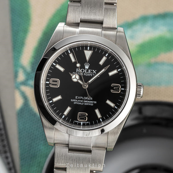 Rolex Explorer 39 Oyster Edelstahl Automatik Herrenuhr Ref. 214270 [2305161]