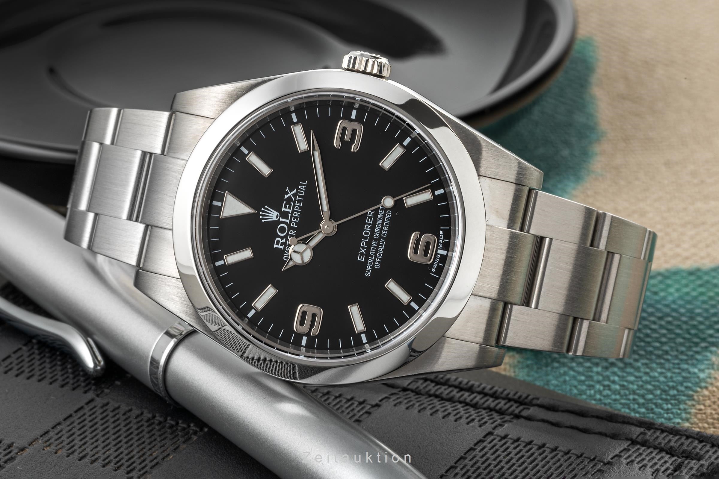 Rolex Explorer 39 Oyster Edelstahl Automatik Herrenuhr Ref. 214270 [2305161]