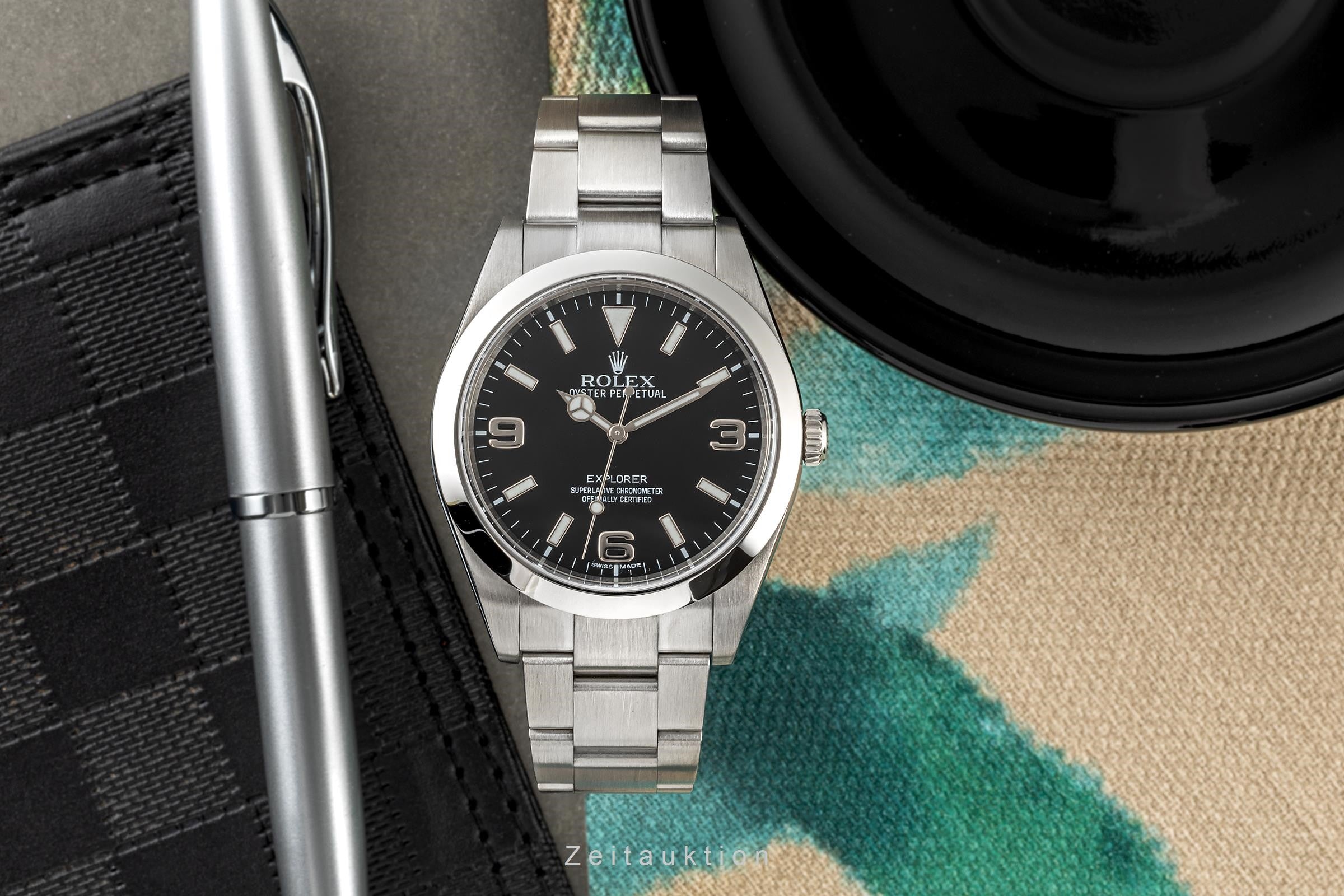 Rolex Explorer 39 Oyster Edelstahl Automatik Herrenuhr Ref. 214270 [2305161]