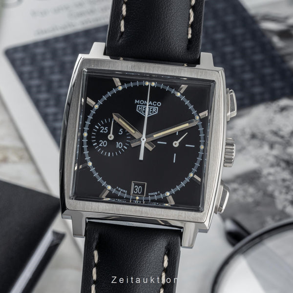 Tag Heuer Monaco chronograph steel automatic men's watch CS2110 LP: 7550EUR  [2305170]