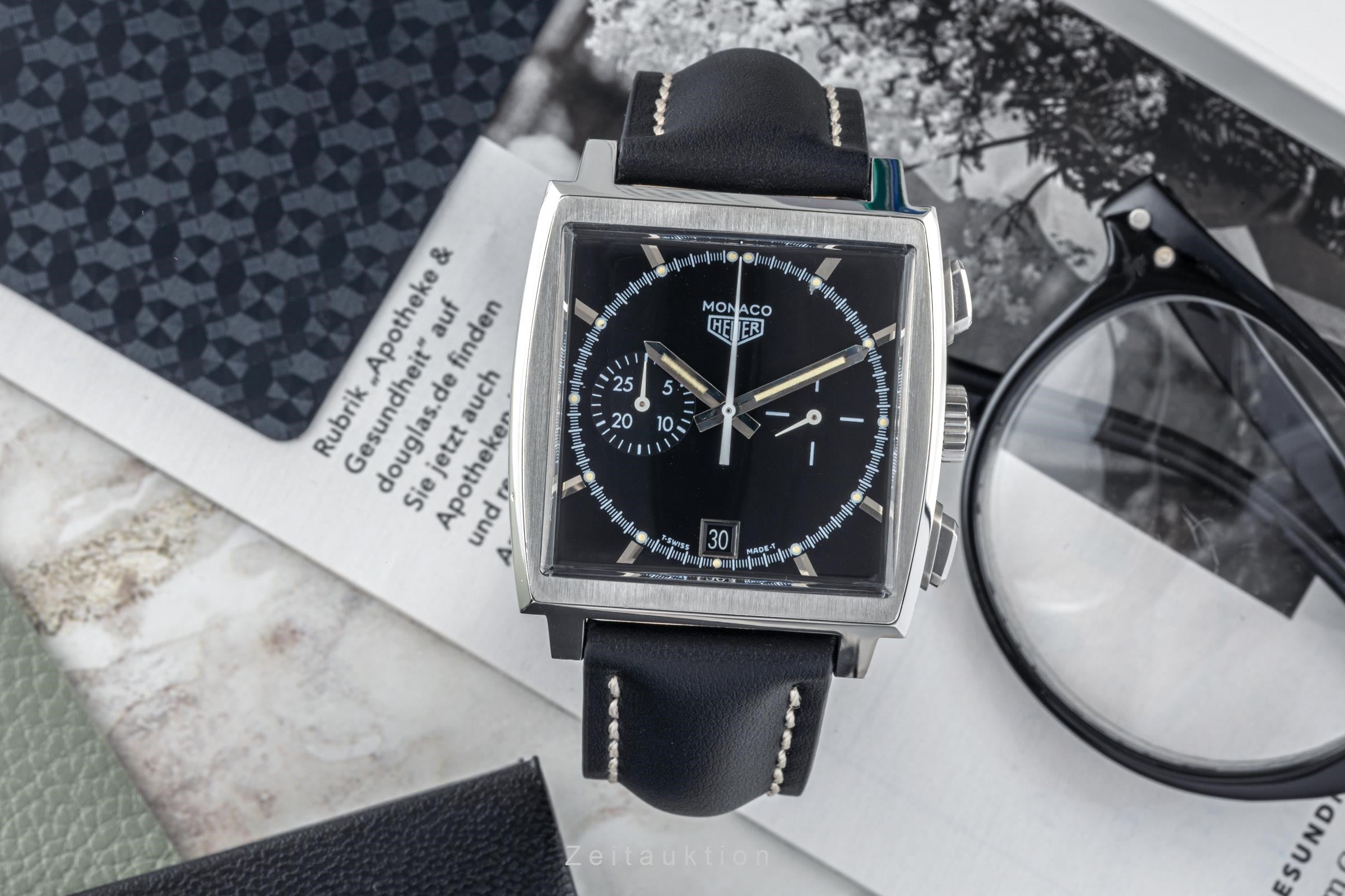 Tag Heuer Monaco chronograph steel automatic men's watch CS2110 LP: 7550EUR  [2305170]