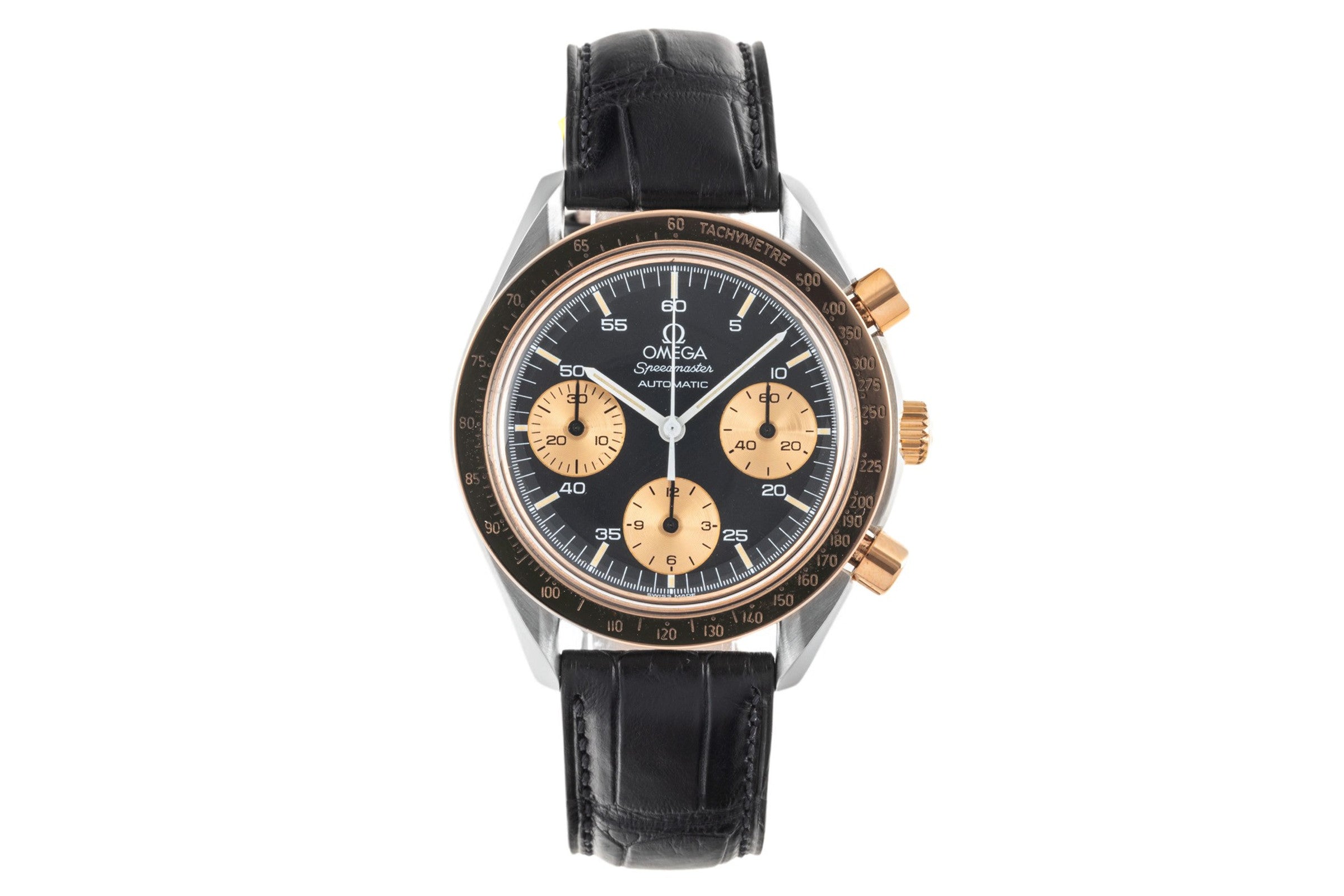 Omega Speedmaster chronograph steel / gold automatic men's watch 175.0033 LP: 8000EUR  [2305254]