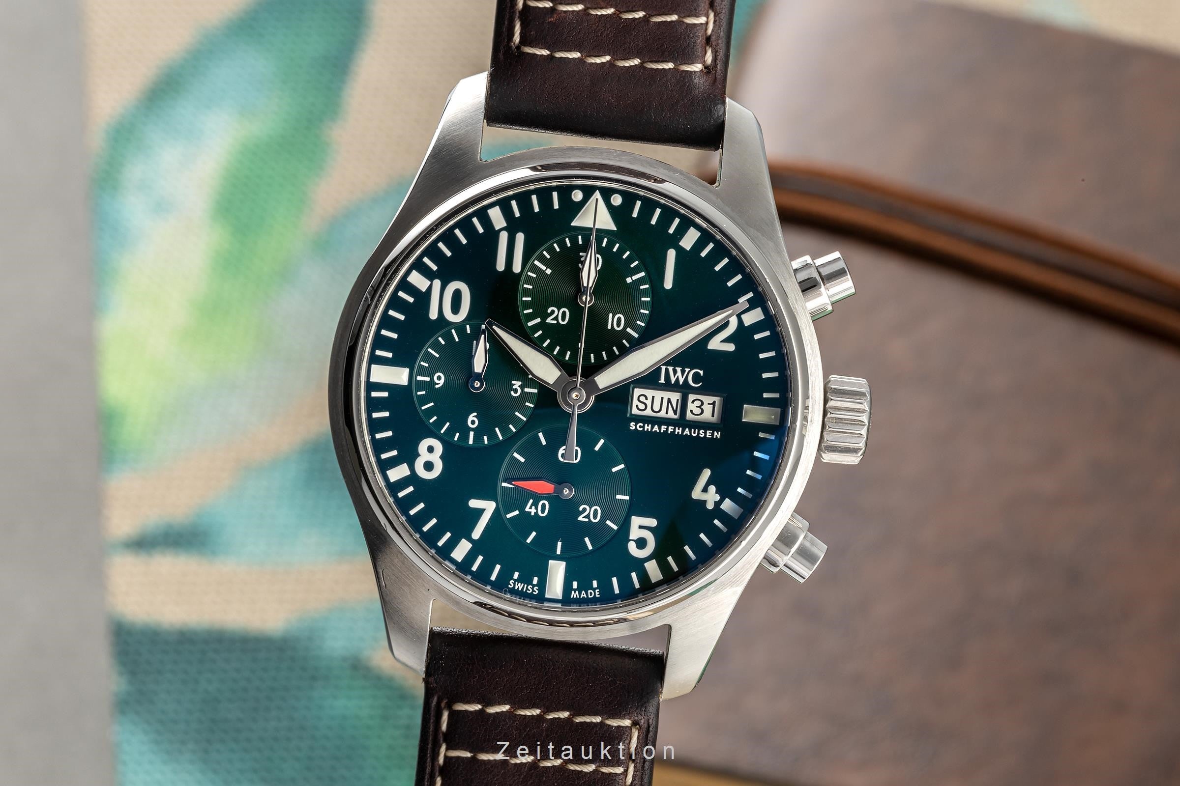 IWC Pilot cronografo acciaio automatismo orologio da uomo IW388103 LP: 8300EUR  [2305269]