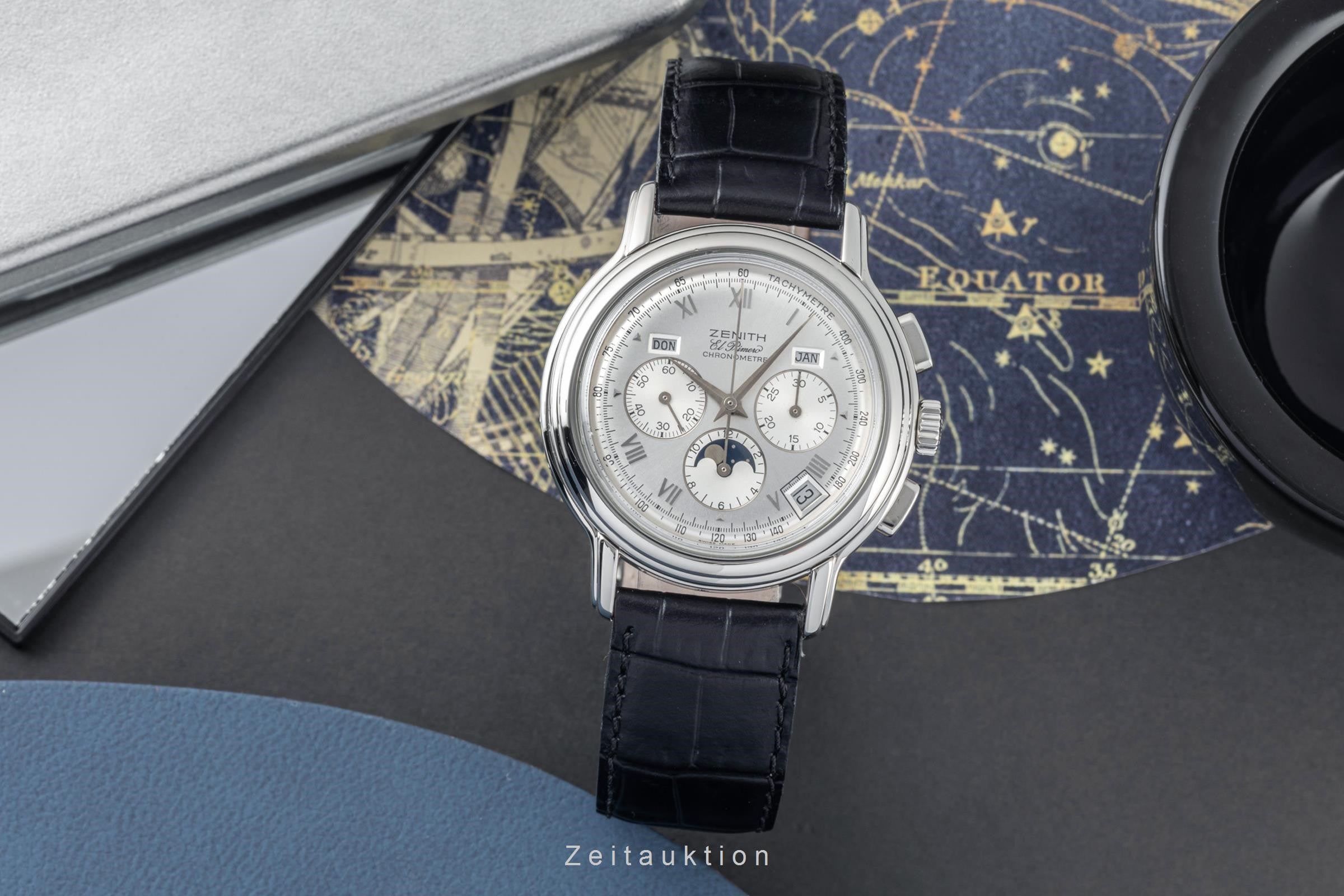 Zenith El Primero cronografo acciaio automatismo orologio da uomo 01.0240.410  [2305279]