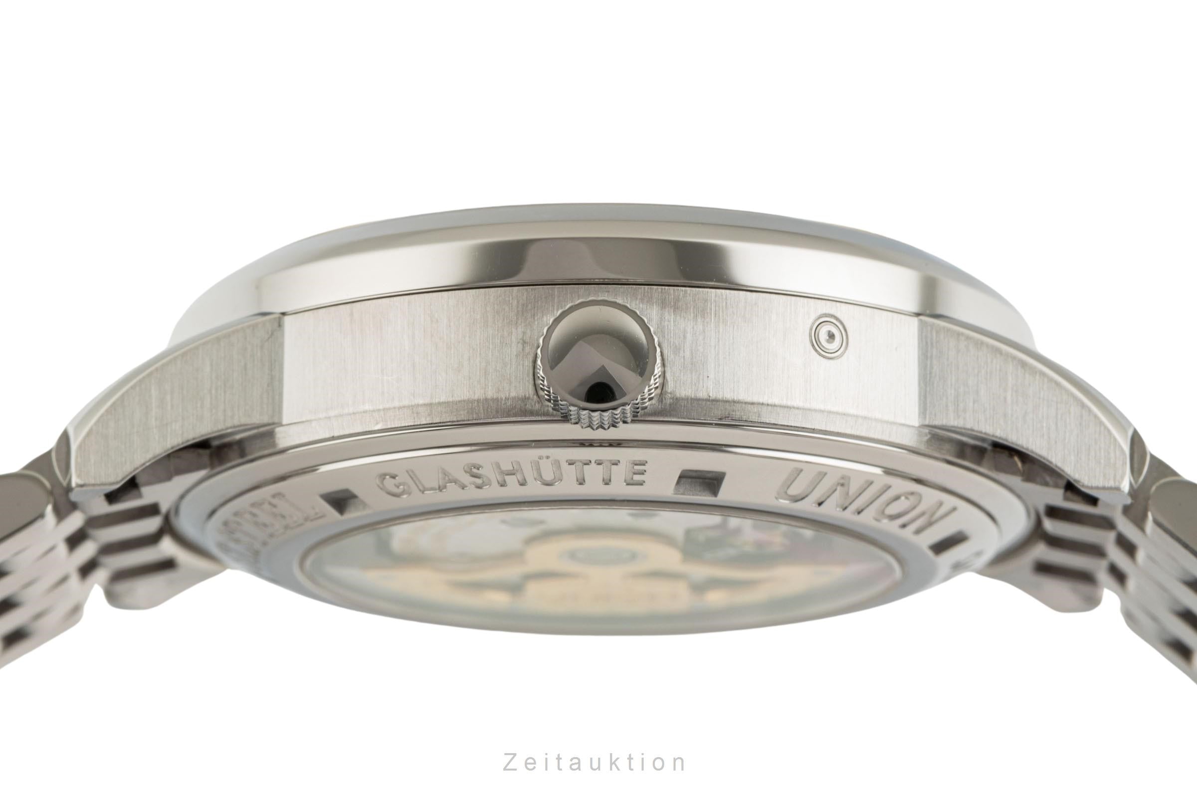 Union Glashütte Diplomat steel automatic men's watch 26-53-01-02-10 LP: 8490EUR  [2305282]