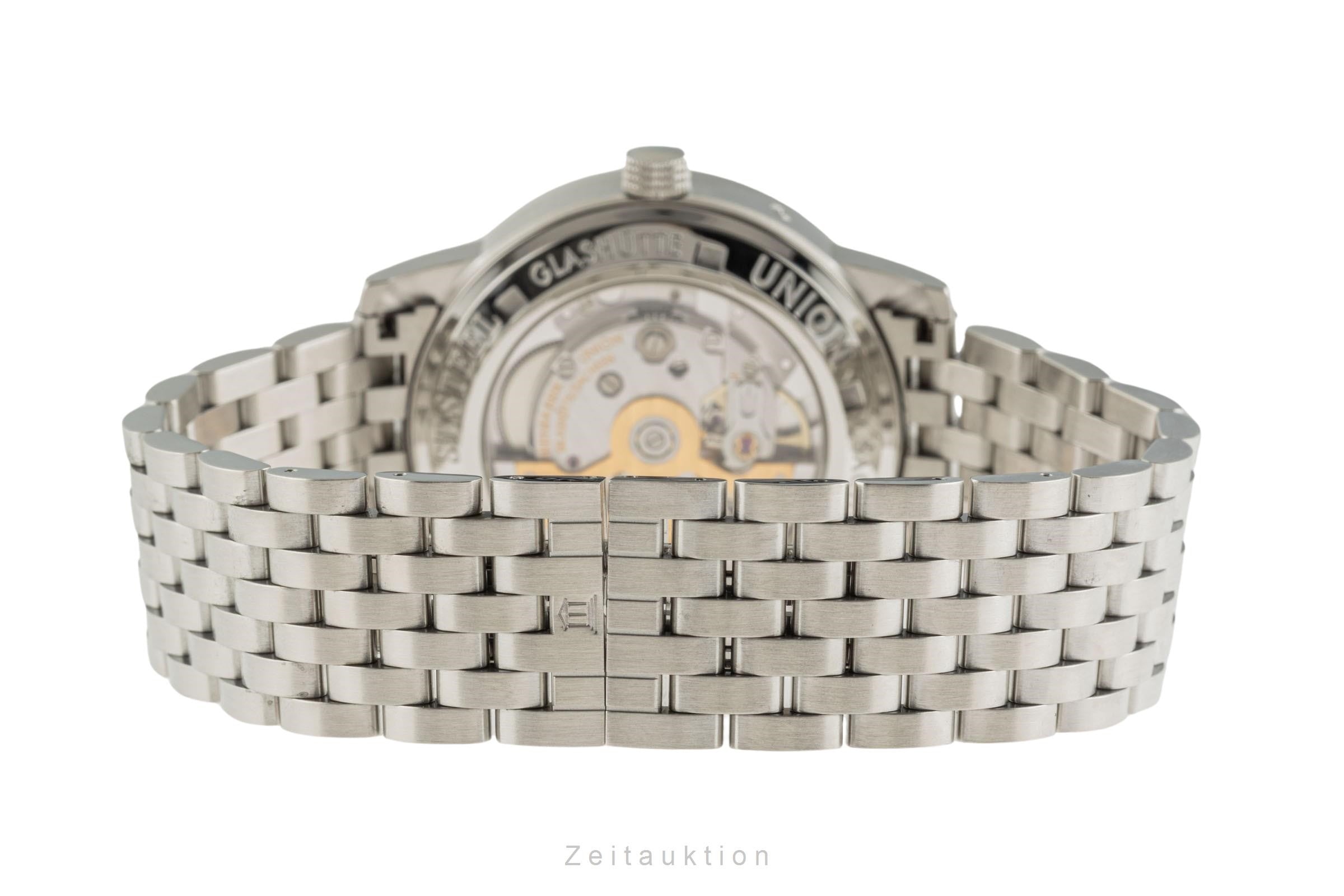 Union Glashütte Diplomat steel automatic men's watch 26-53-01-02-10 LP: 8490EUR  [2305282]