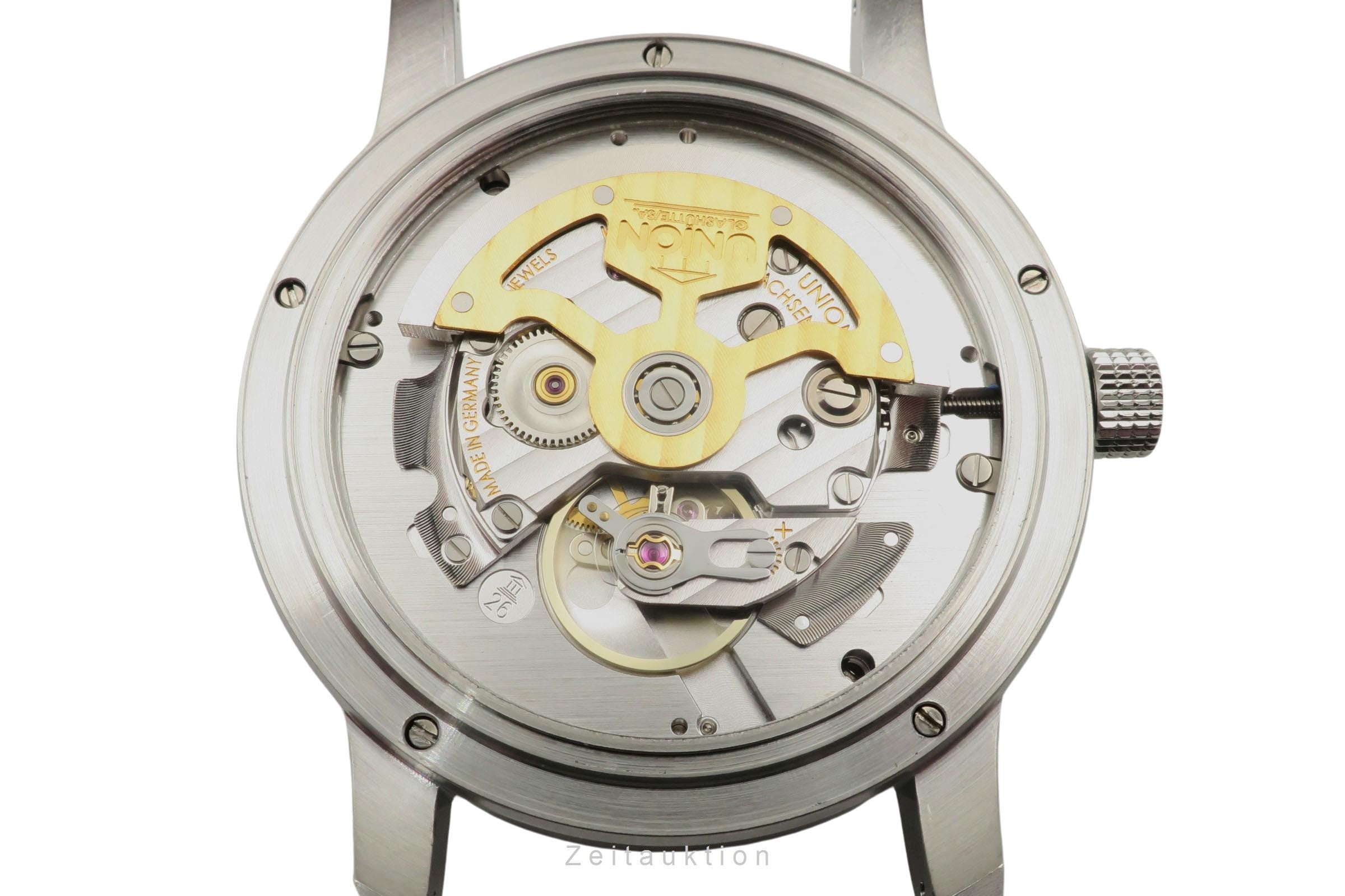 Union Glashütte Diplomat steel automatic men's watch 26-53-01-02-10 LP: 8490EUR  [2305282]