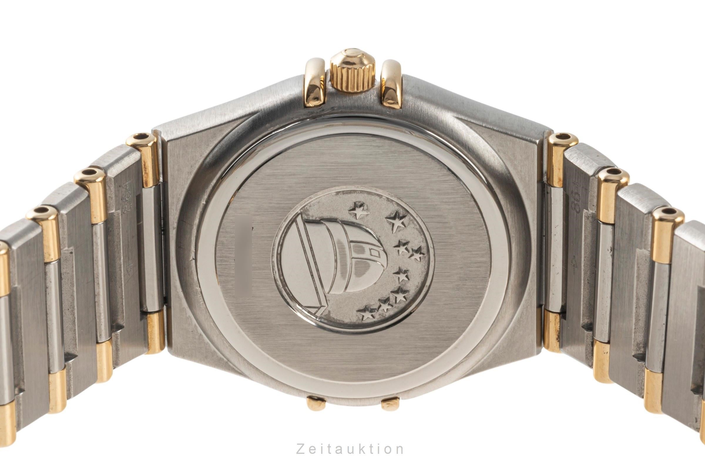 Omega Lady Constellation MOP Stahl Gold Quarz Damenuhr Ref. 1272.30.00 Klassiker [2305291]