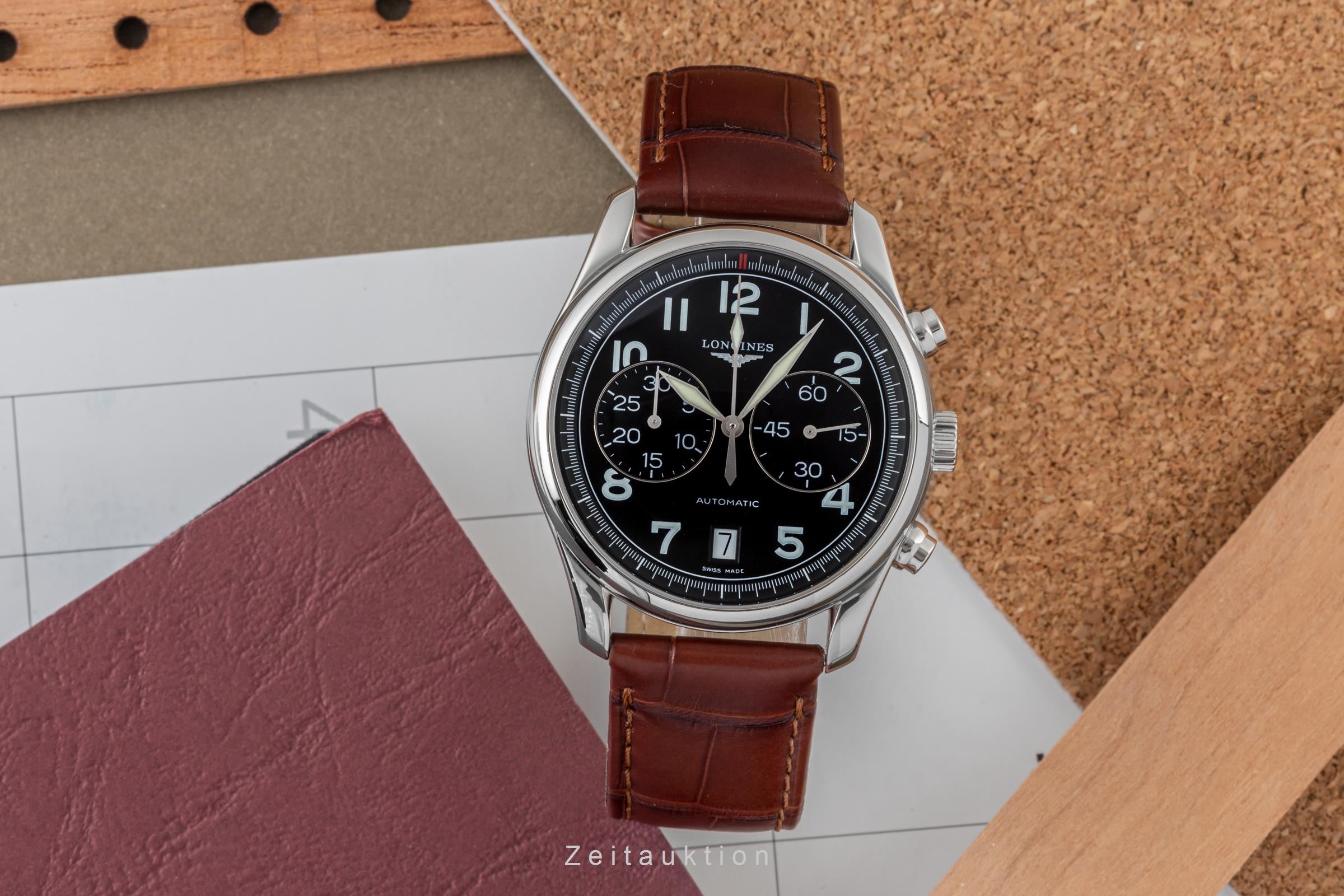Longines Avigation cronógrafo acero automático reloj para caballeros L2.629.4  [2305313]
