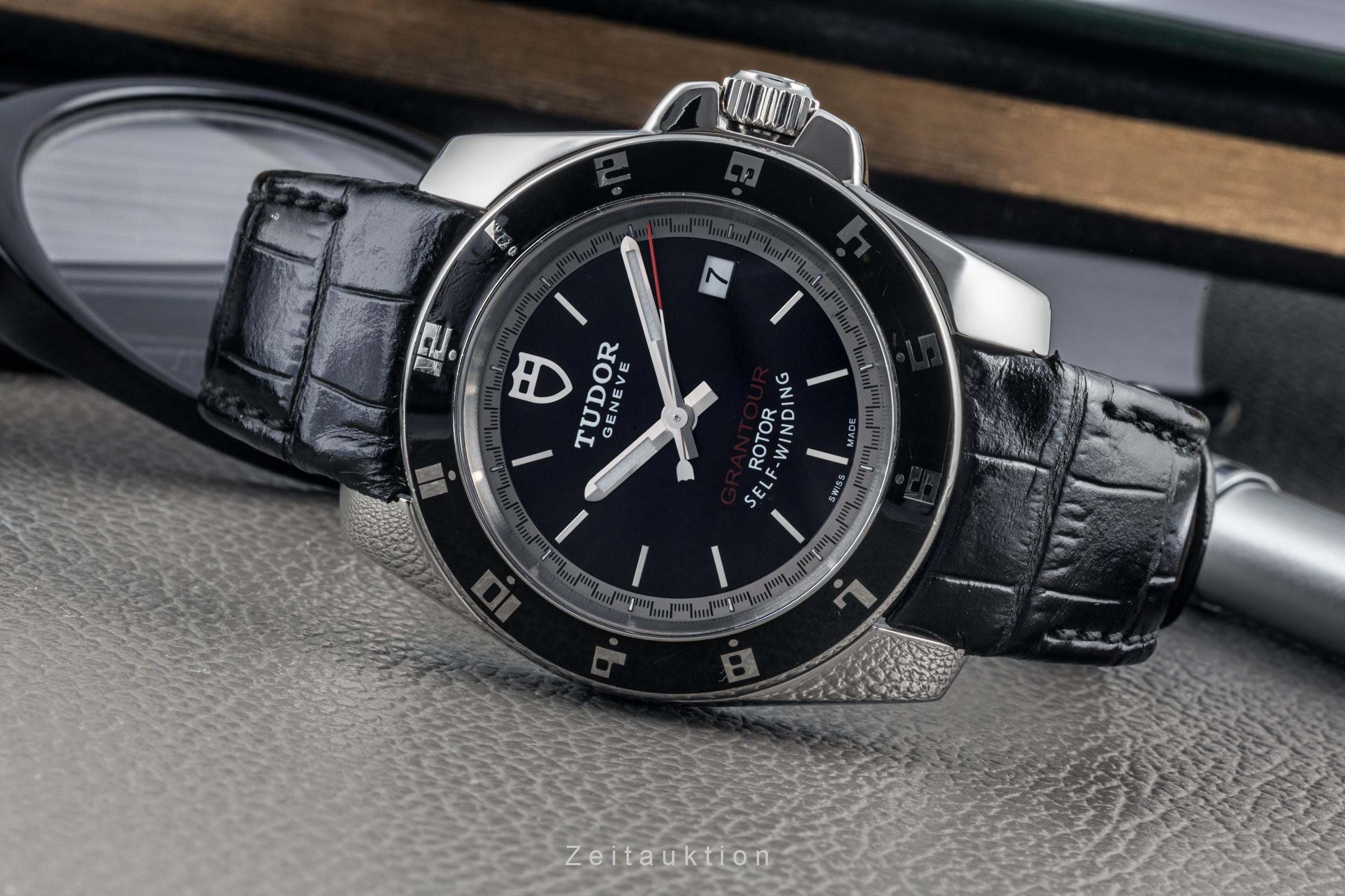 Tudor Grantour Black Dial Edelstahl Automatik Herrenuhr Ref. 20050  [2305328]