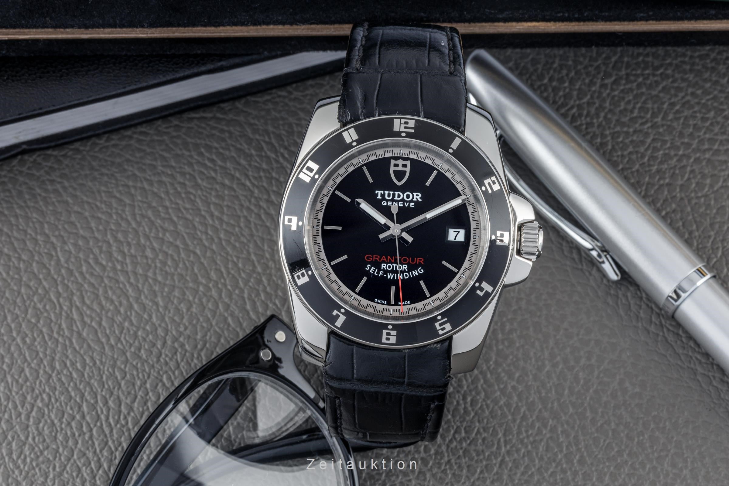 Tudor Grantour Black Dial Edelstahl Automatik Herrenuhr Ref. 20050  [2305328]