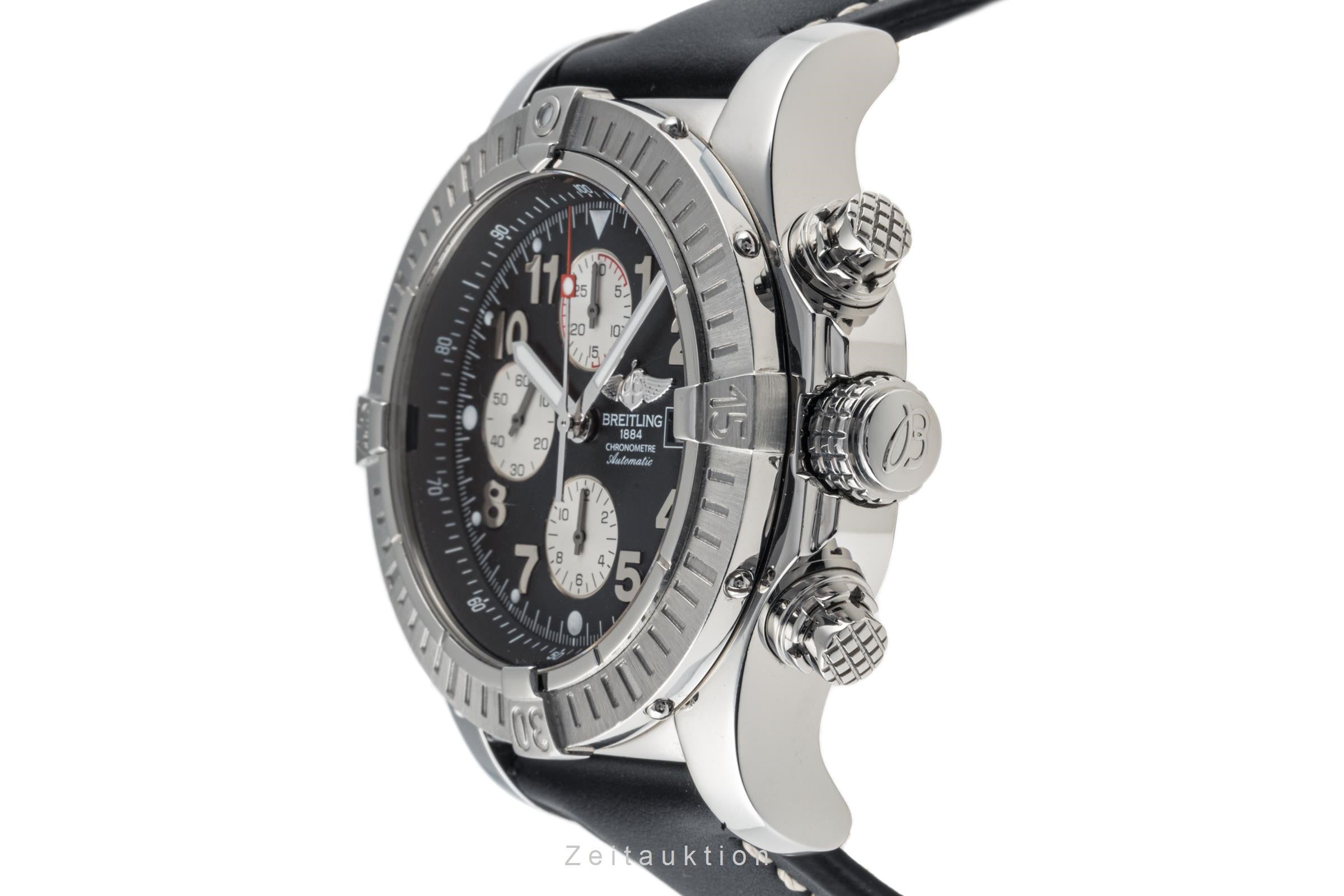 Breitling Super Avenger cronografo acciaio automatismo orologio da uomo A13370 LP: 5700EUR  [2305365]