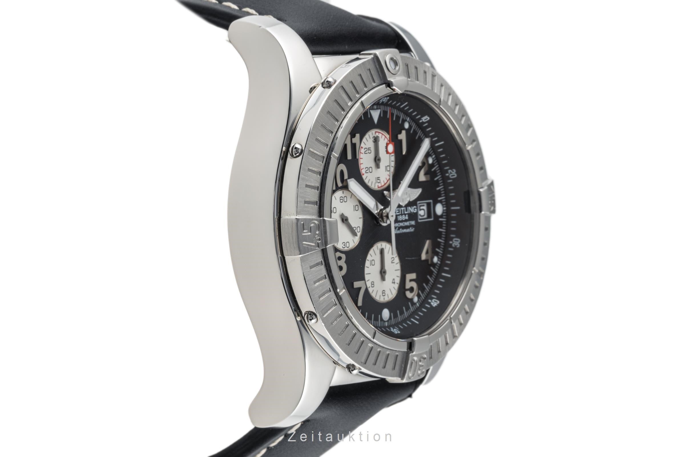 Breitling Super Avenger cronografo acciaio automatismo orologio da uomo A13370 LP: 5700EUR  [2305365]