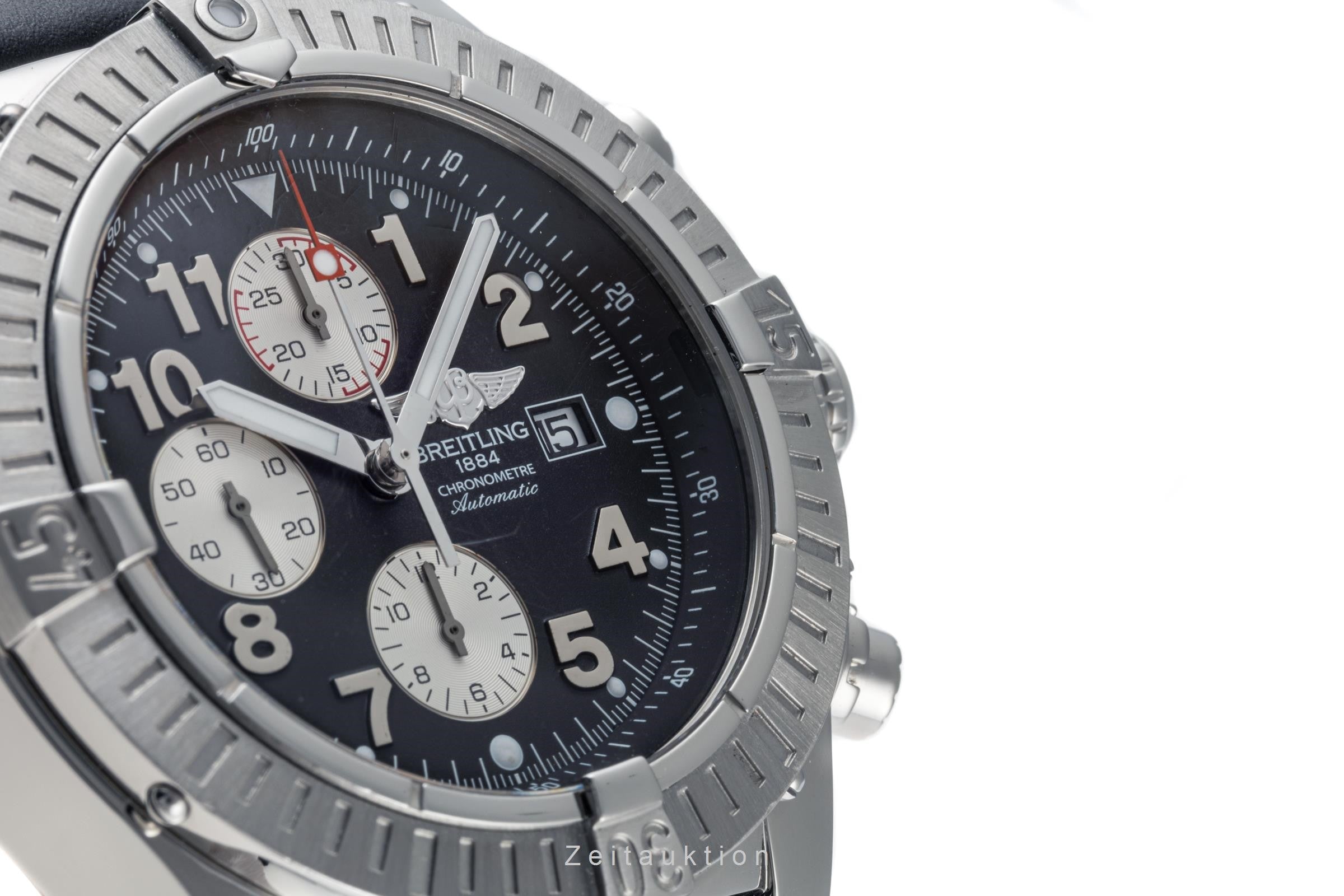 Breitling Super Avenger cronografo acciaio automatismo orologio da uomo A13370 LP: 5700EUR  [2305365]