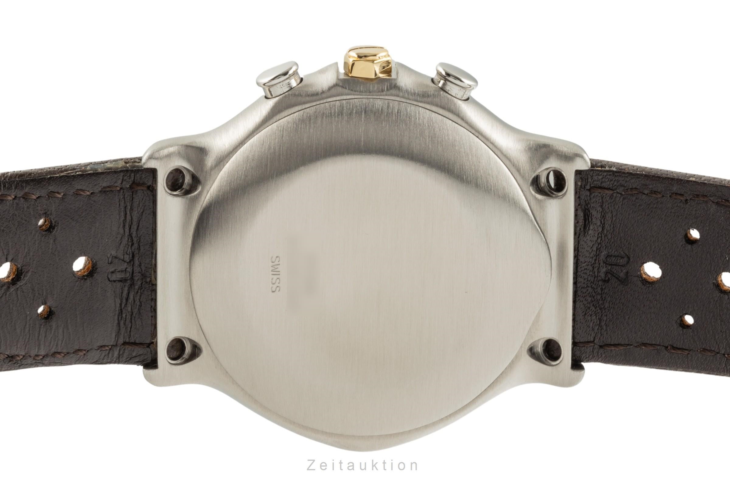 Ebel 1911 chronographe acier / or  automatique montre pour hommes 1134901  [2305366]