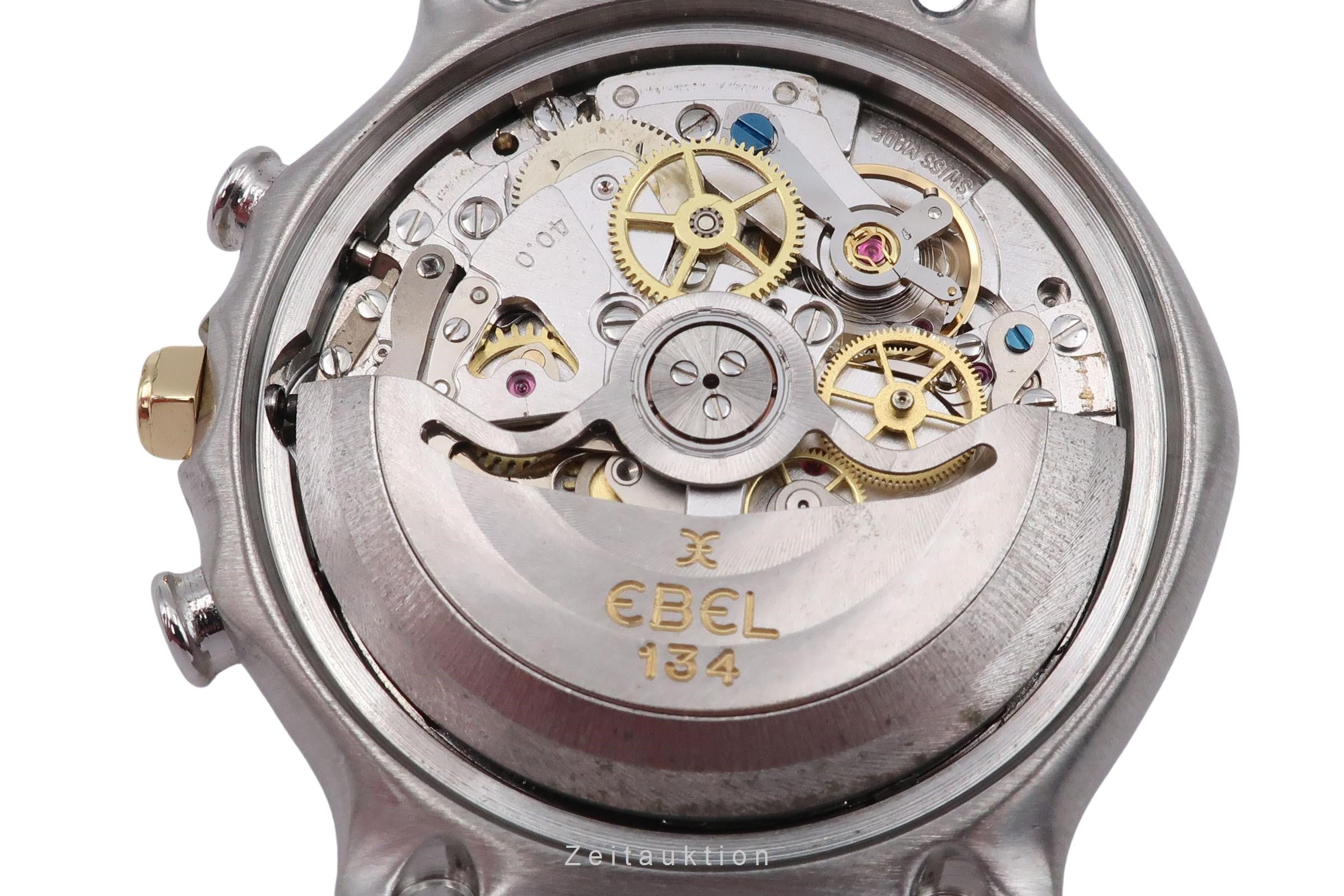 Ebel 1911 chronographe acier / or  automatique montre pour hommes 1134901  [2305366]