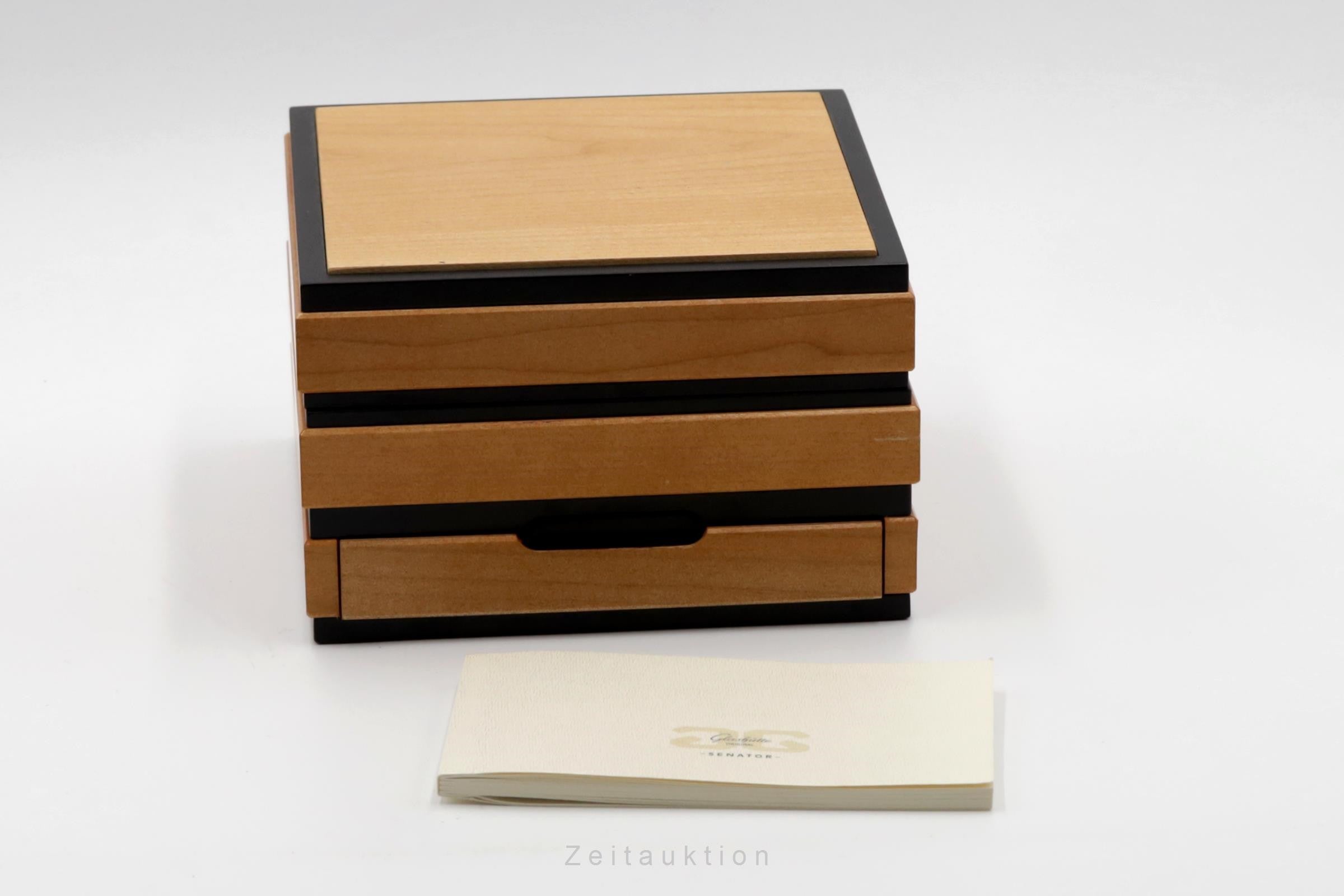 Glashütte Senator 18k (0,750) Gold Automatik Herrenuhr 39-11-12-12-04 B&P 2001 [2305376]