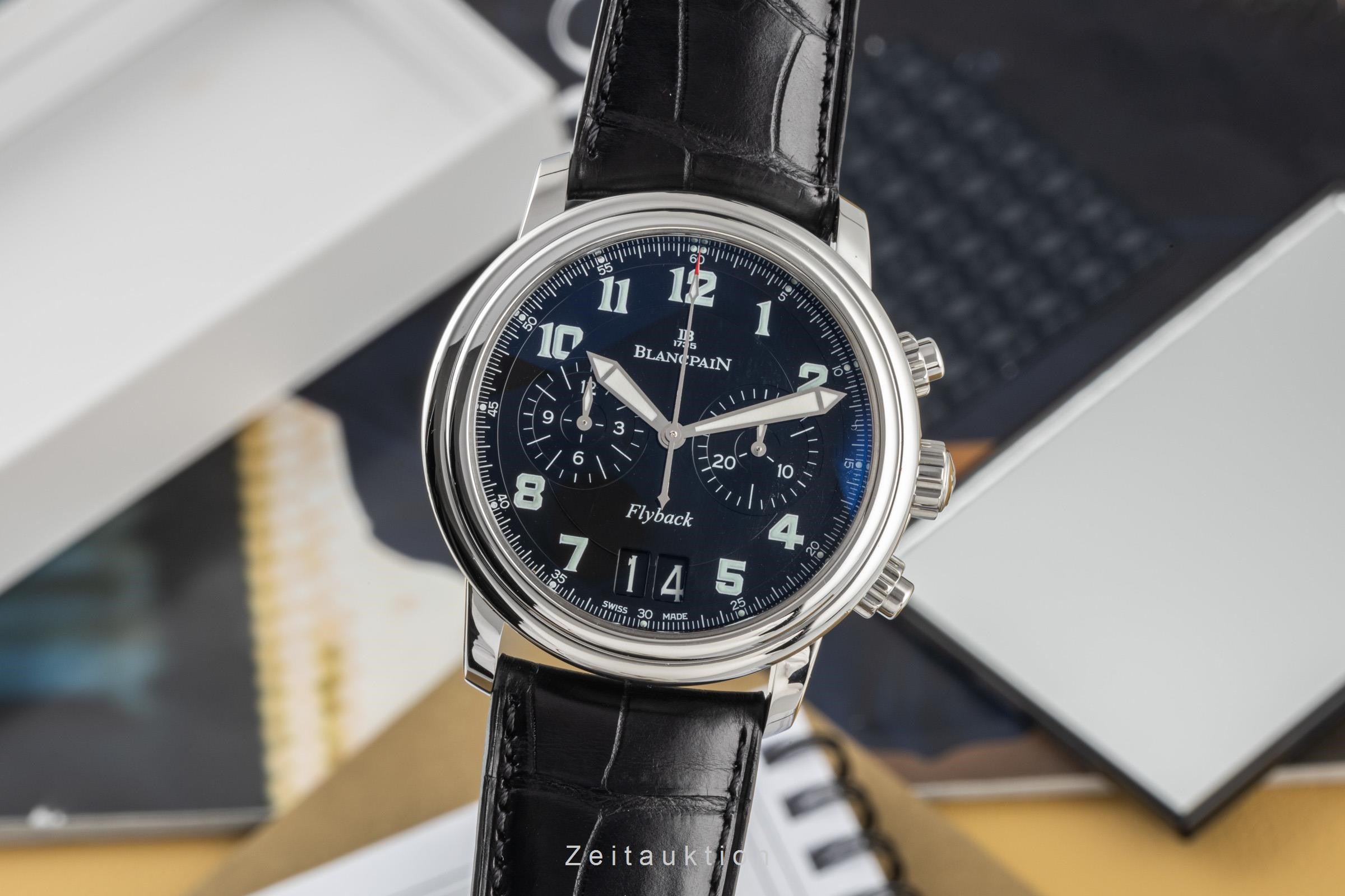 Blancpain Leman chronograph steel automatic men's watch 2885F-1130-53B  [2305490]