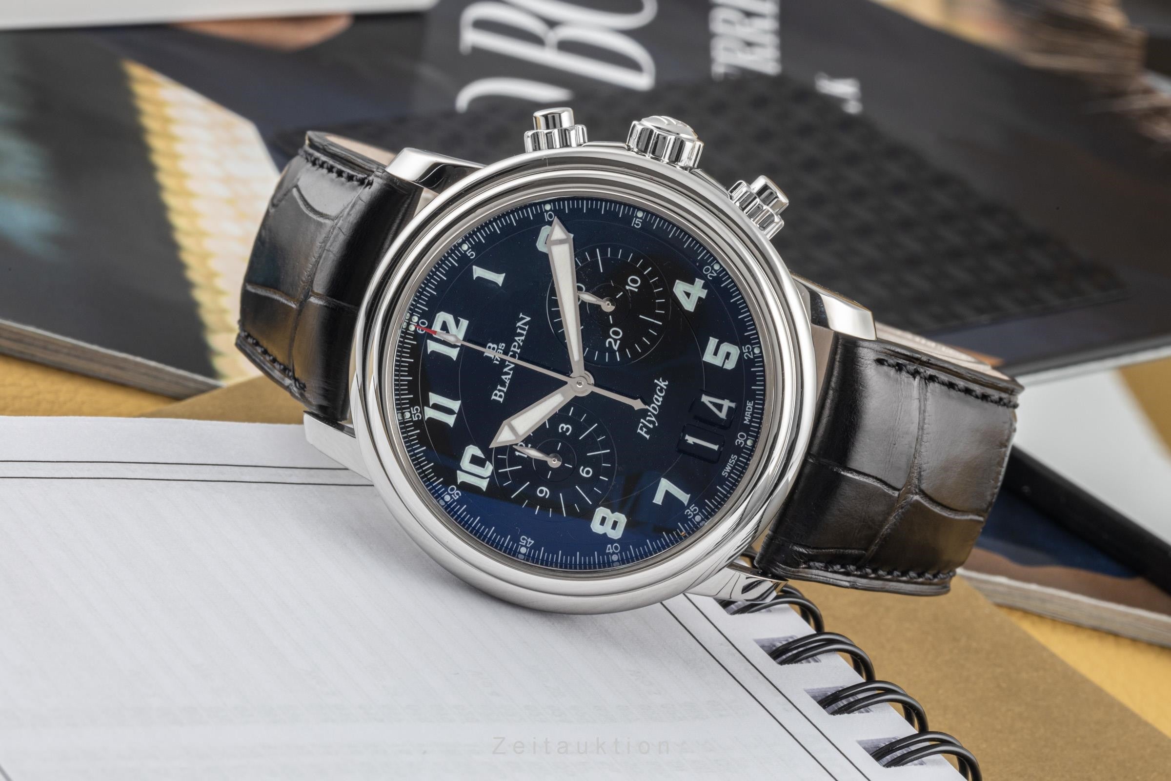 Blancpain Leman chronograph steel automatic men's watch 2885F-1130-53B  [2305490]