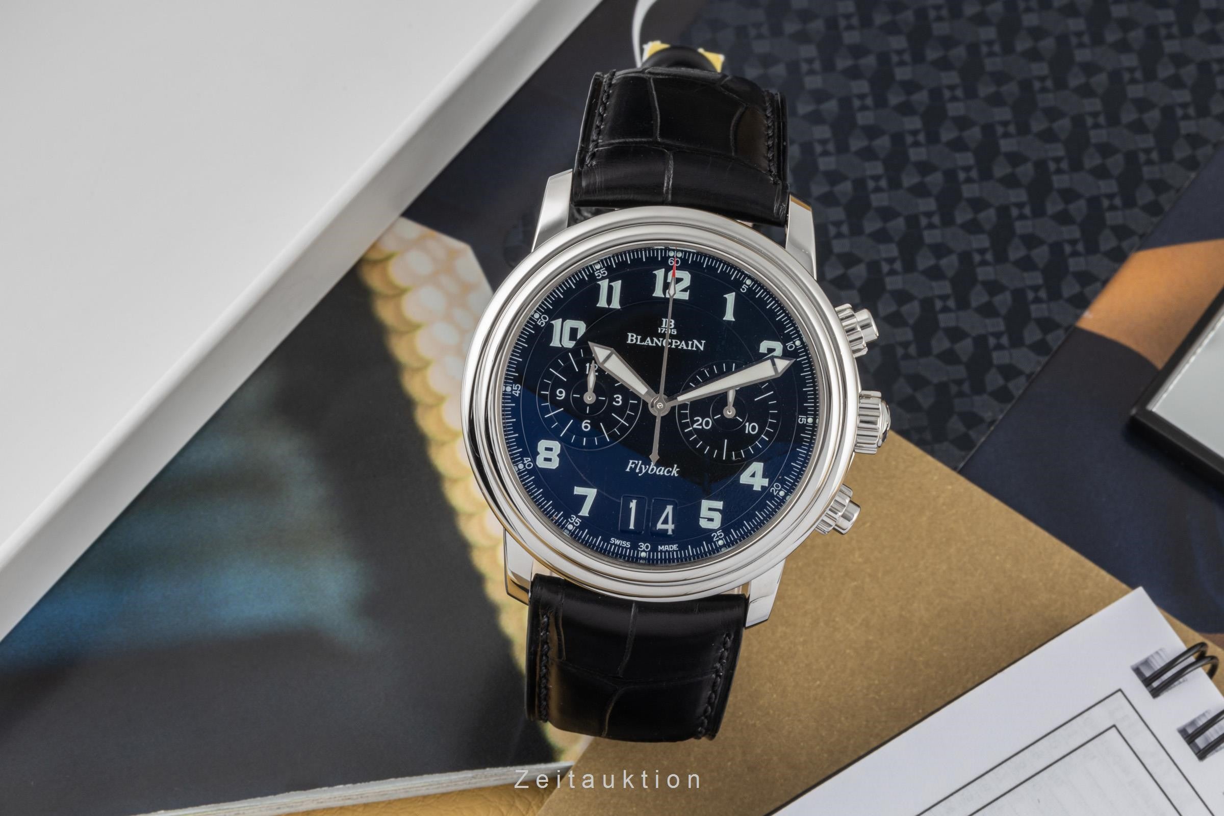 Blancpain Leman chronograph steel automatic men's watch 2885F-1130-53B  [2305490]