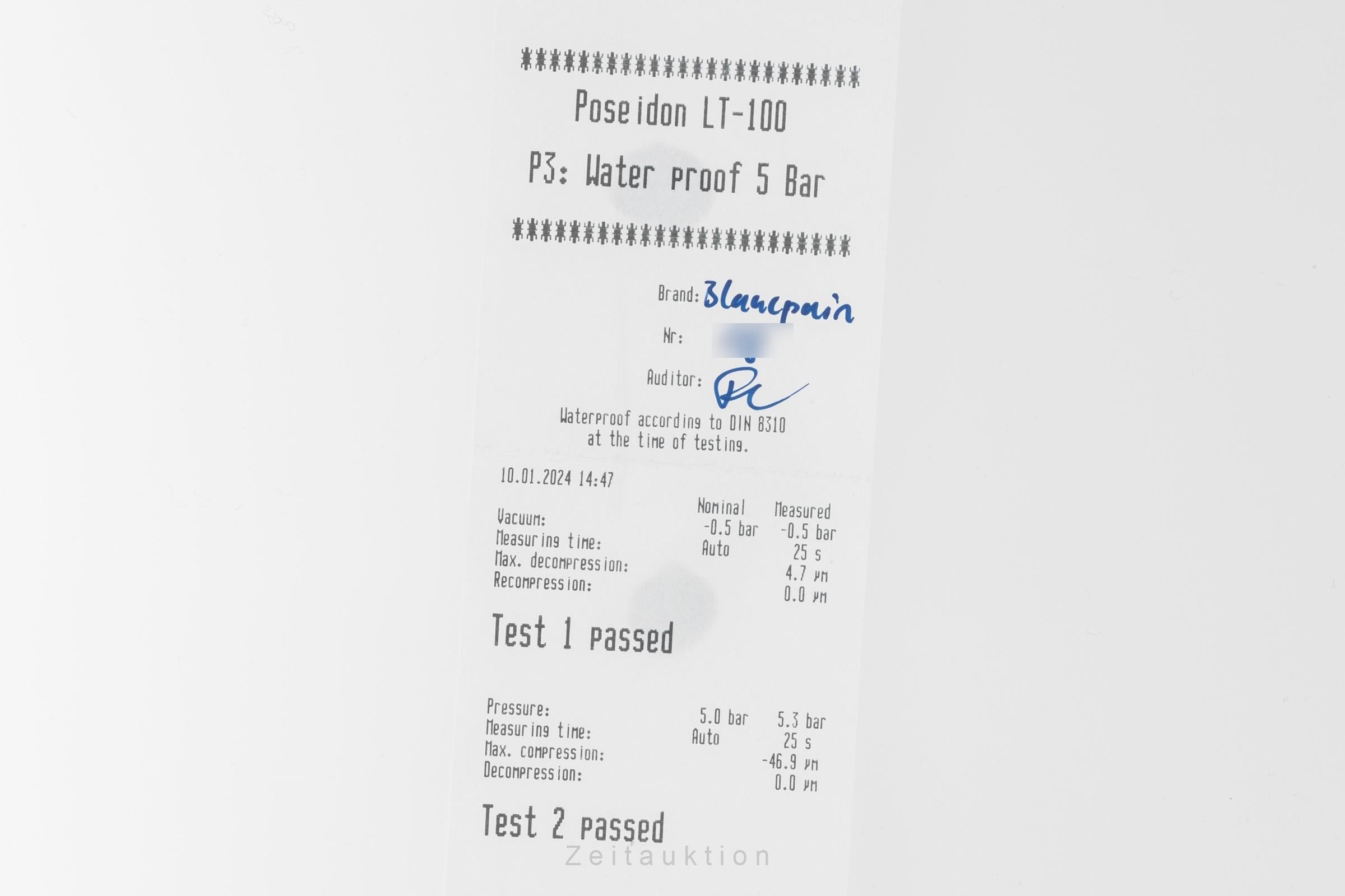 Blancpain Leman chronograph steel automatic men's watch 2885F-1130-53B  [2305490]