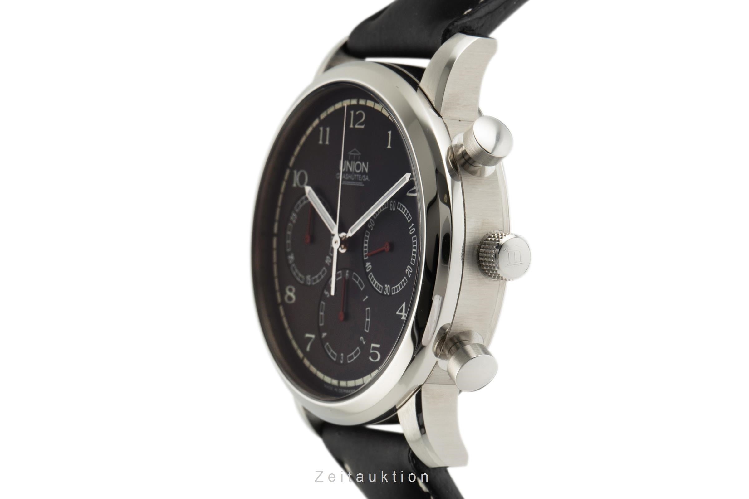 Union Glashütte Julius Bergter cronógrafo acero automático reloj para caballeros 26-31-02-02-11  [2305500]