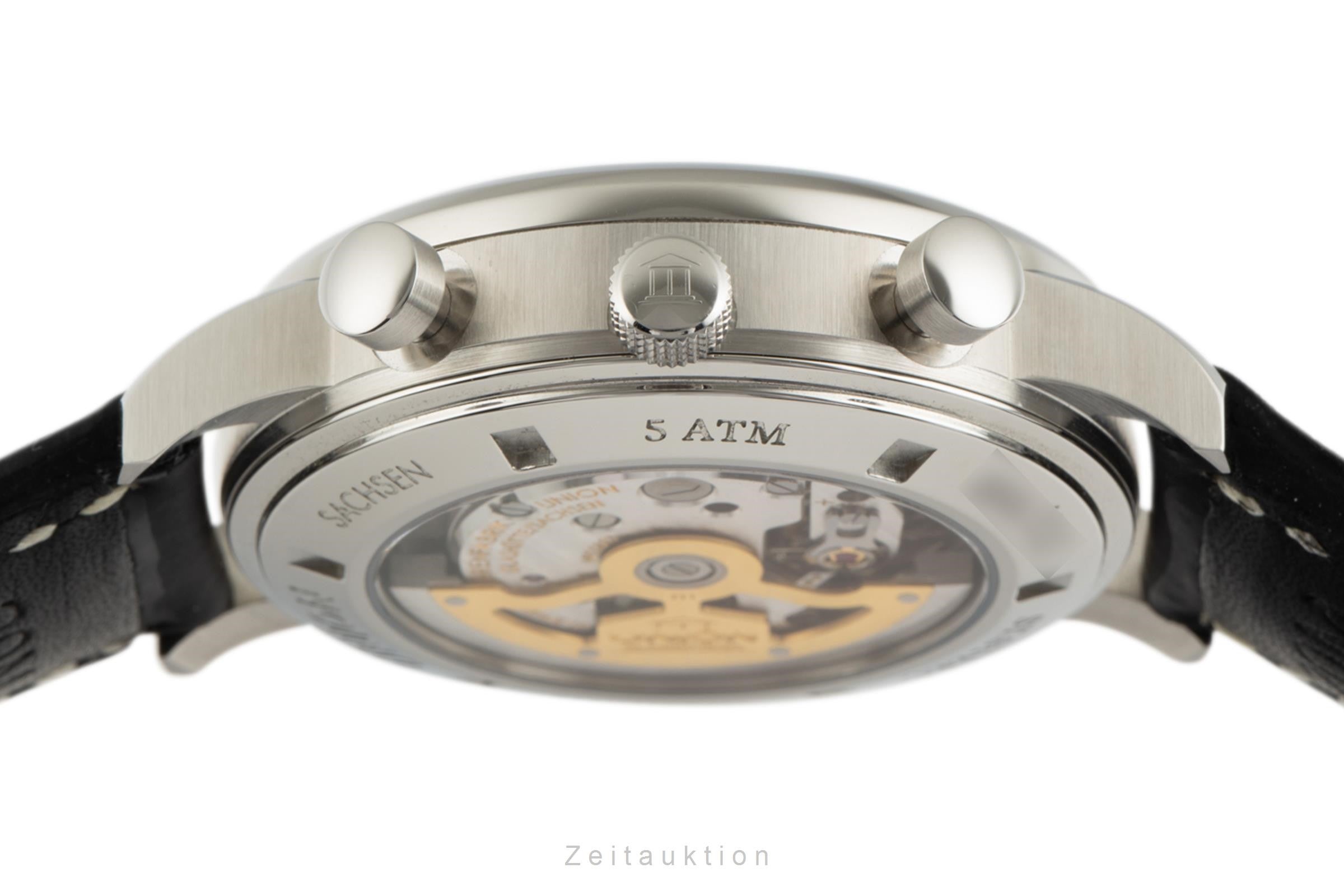 Union Glashütte Julius Bergter cronógrafo acero automático reloj para caballeros 26-31-02-02-11  [2305500]