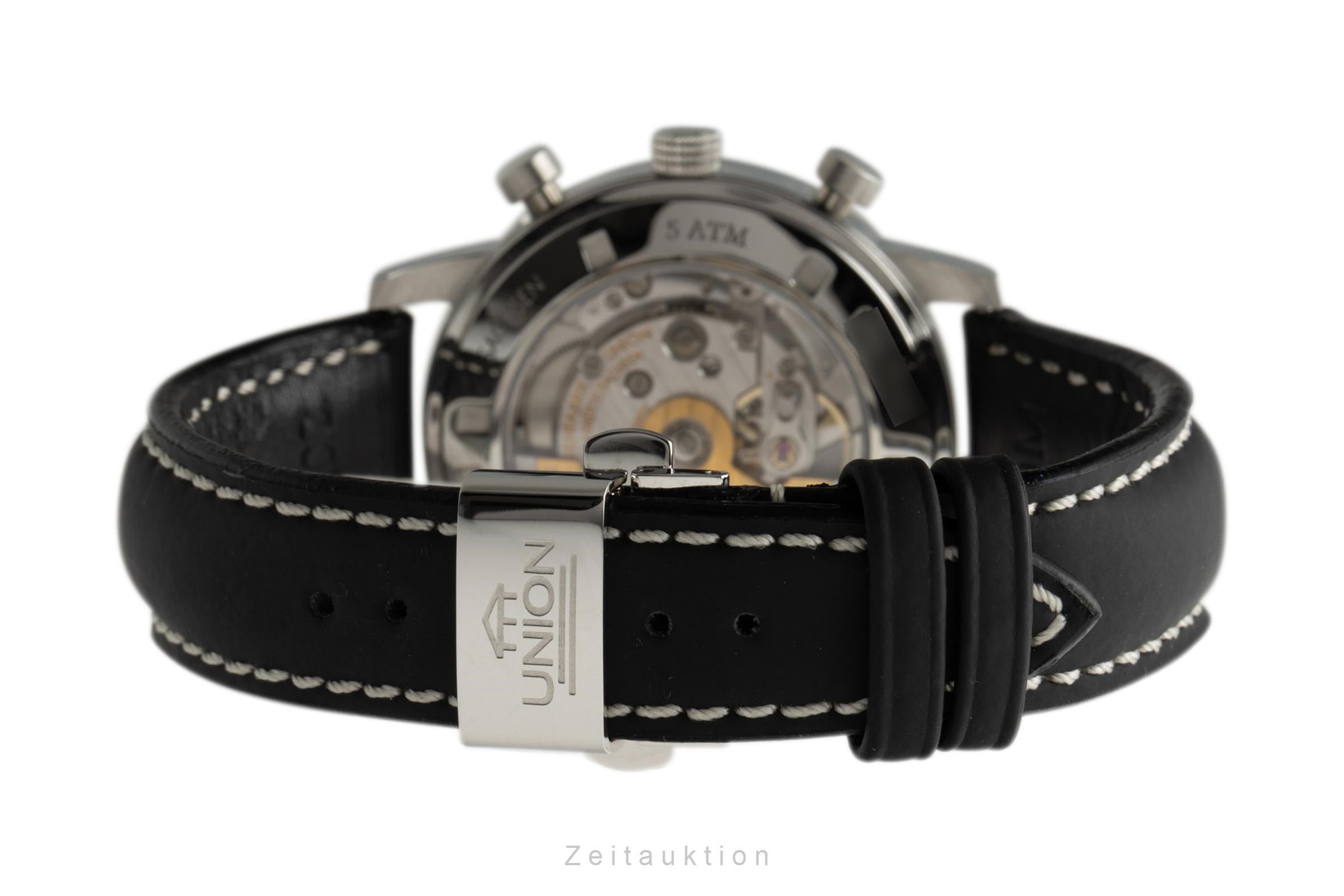 Union Glashütte Julius Bergter cronógrafo acero automático reloj para caballeros 26-31-02-02-11  [2305500]