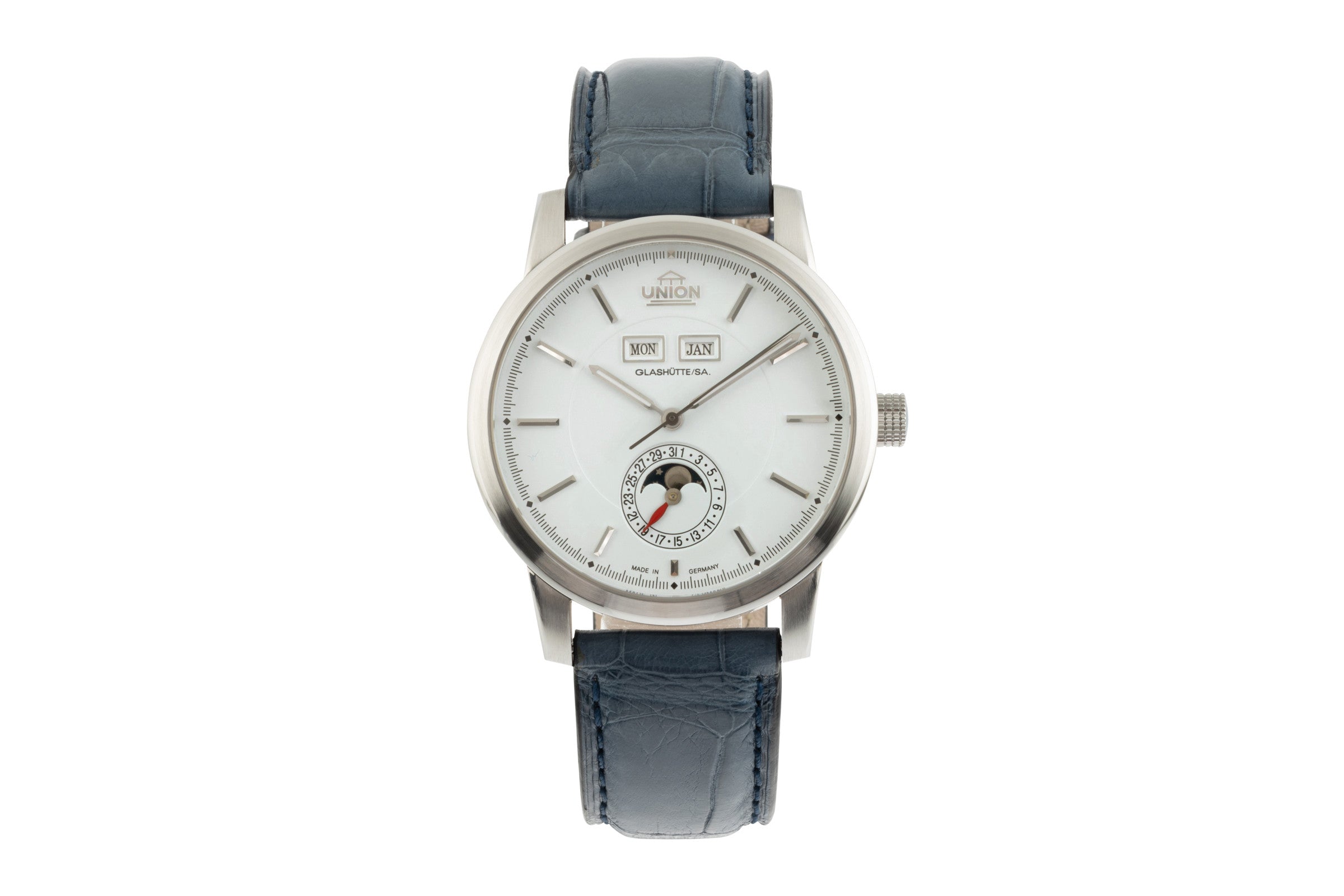 Union Glashütte Tradition Vollkalender Stahl Automatik Herrenuhr 26-41-01-02-10  [2305505]