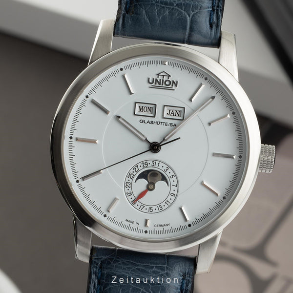 Union Glashütte Tradition Vollkalender Stahl Automatik Herrenuhr 26-41-01-02-10  [2305505]