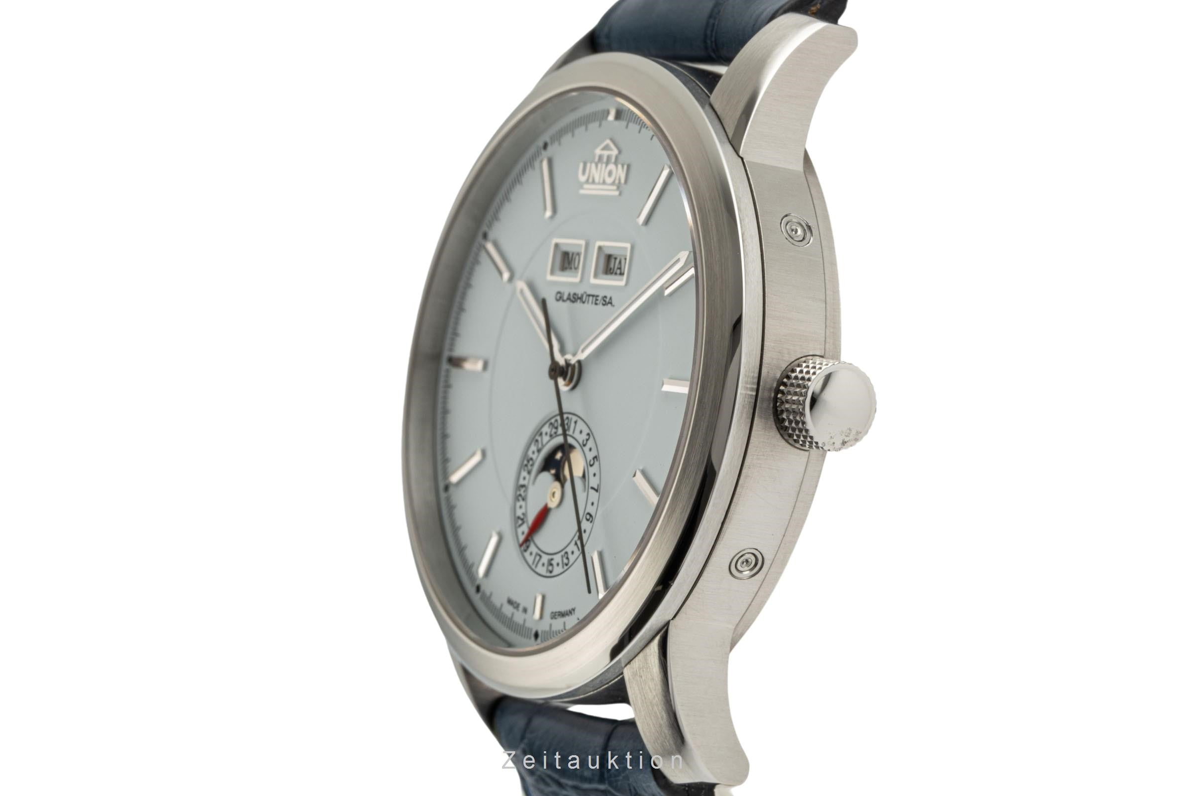 Union Glashütte Tradition Vollkalender Stahl Automatik Herrenuhr 26-41-01-02-10  [2305505]