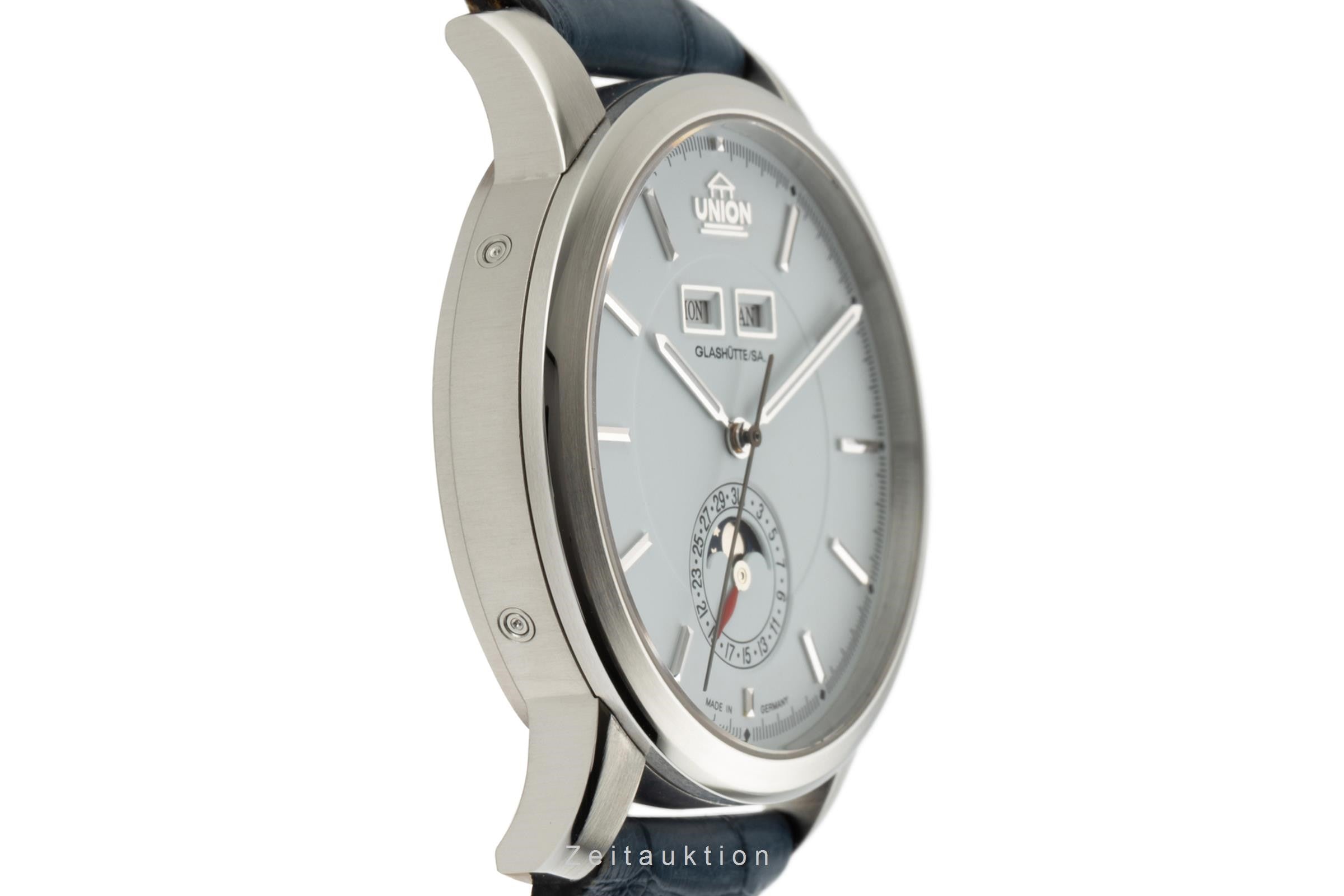 Union Glashütte Tradition Vollkalender Stahl Automatik Herrenuhr 26-41-01-02-10  [2305505]