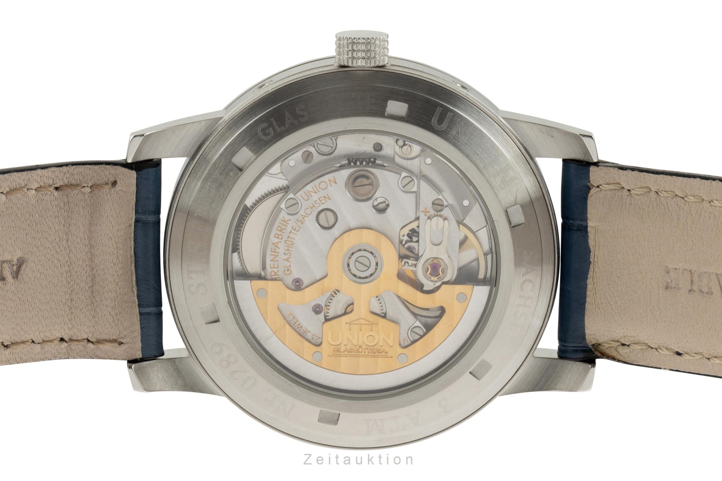 Union Glashütte Tradition Vollkalender Stahl Automatik Herrenuhr 26-41-01-02-10  [2305505]