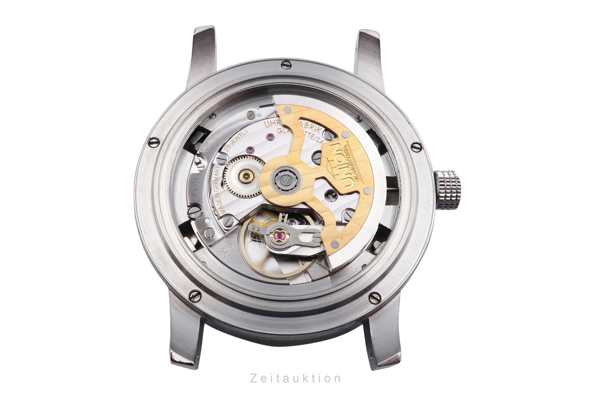 Union Glashütte Tradition Vollkalender Stahl Automatik Herrenuhr 26-41-01-02-10  [2305505]